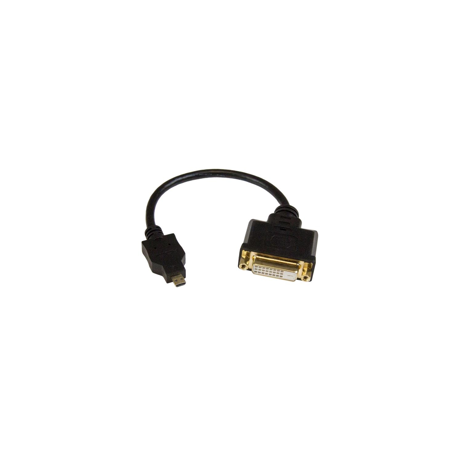 StarTech Micro HDMI to DVI-D Adapter M/F - 8in