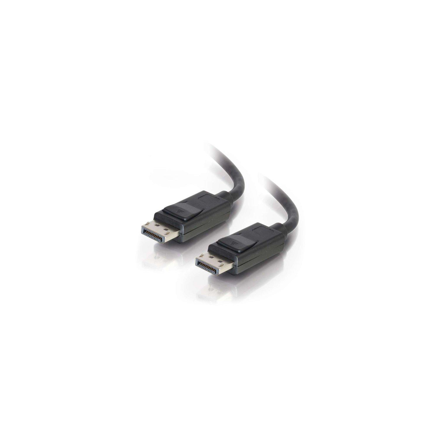 C2G 6ft DisplayPort Cable with Latches M/M - Black