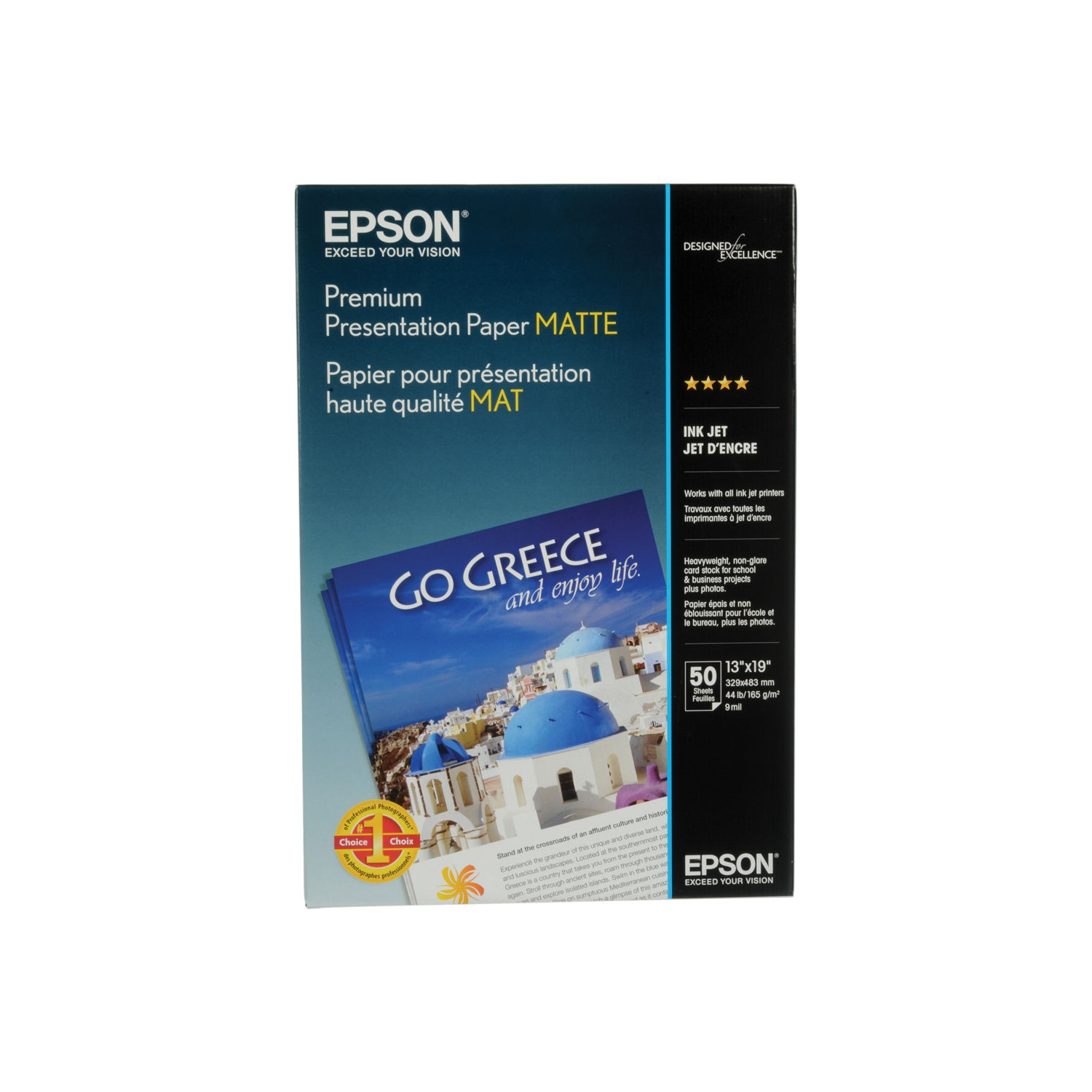 Epson – papier mat pour présentation Premium 13 x 19 po, 50 feuilles