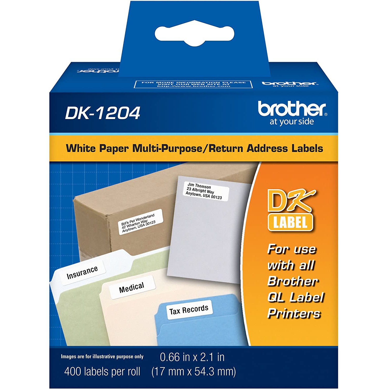 BROTHER Multipurpose Labels - White