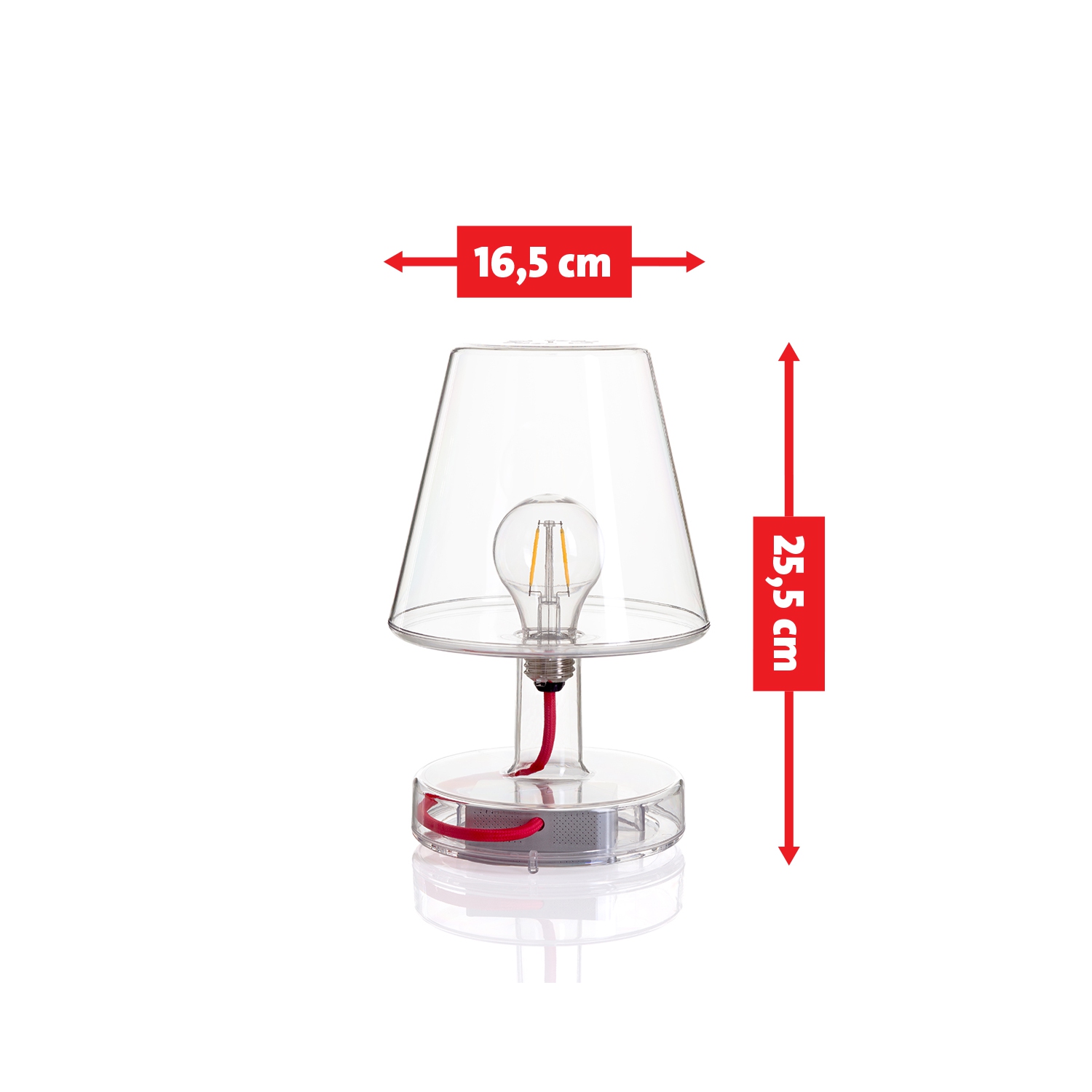 Fatboy Transloetje Portable LED Table Lamp, Transparent