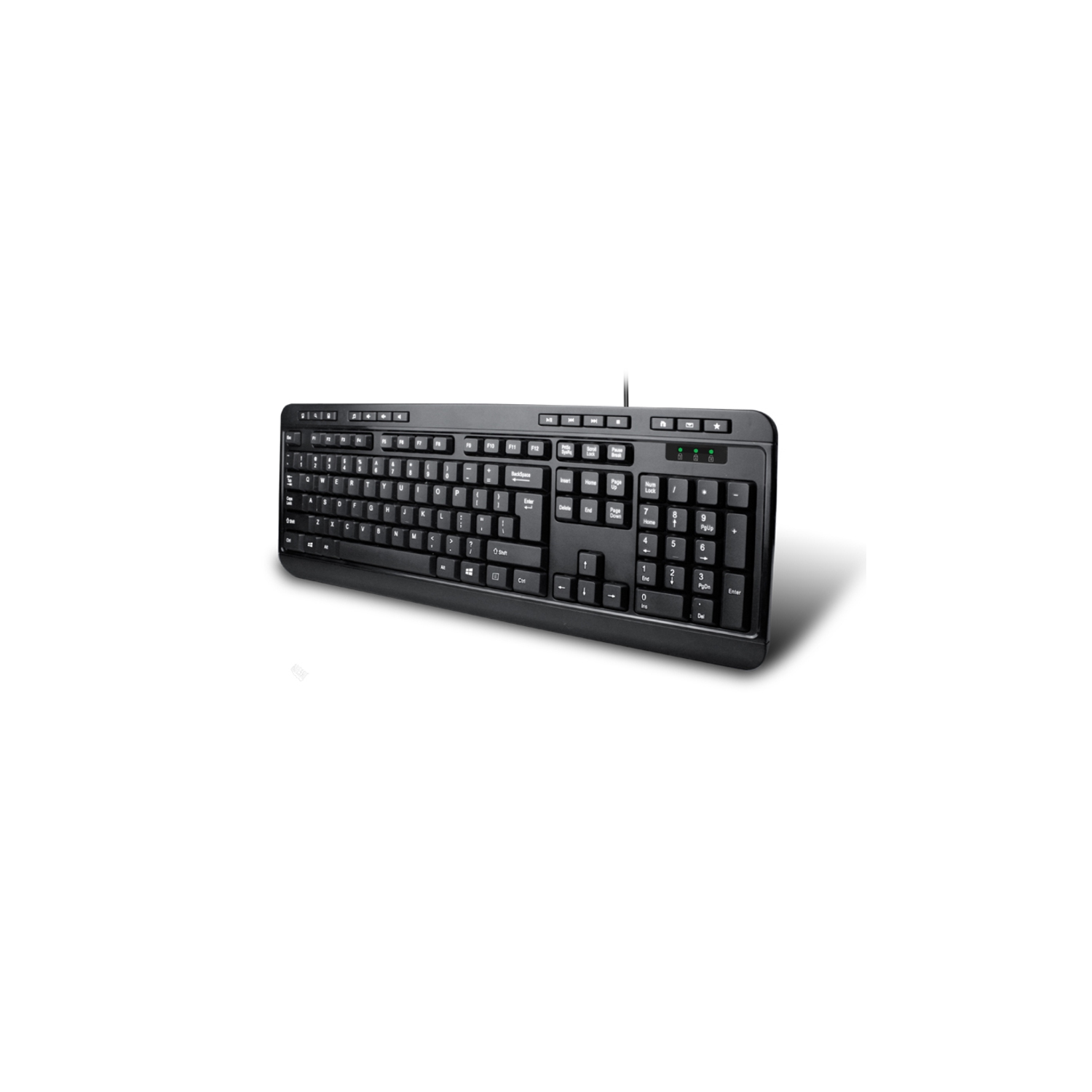 Adesso Wired Desktop Keyboard with Hotkeys -