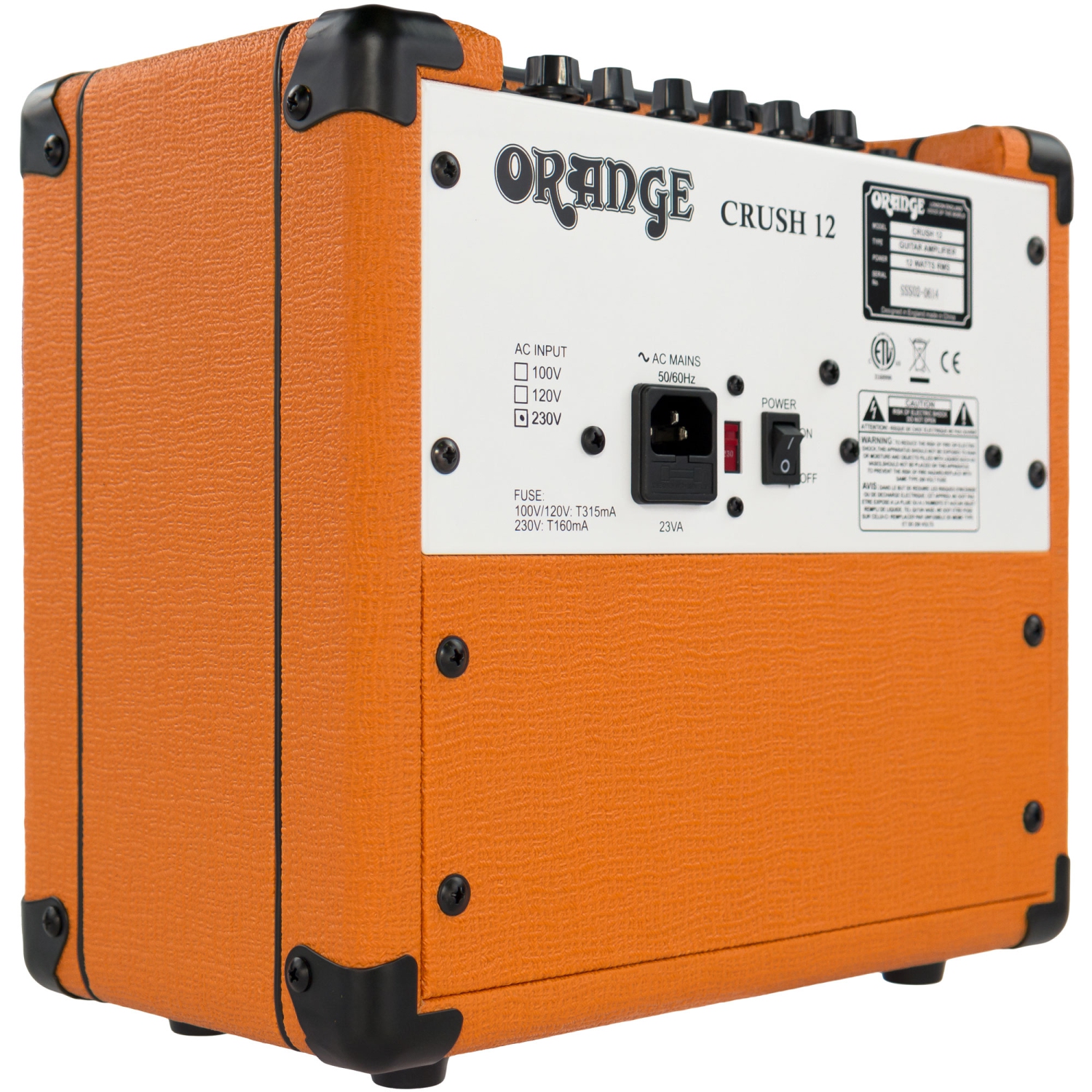 Amplificateurs orange CRUSH 12 - 12 watts 1x6' amplificateur combiné