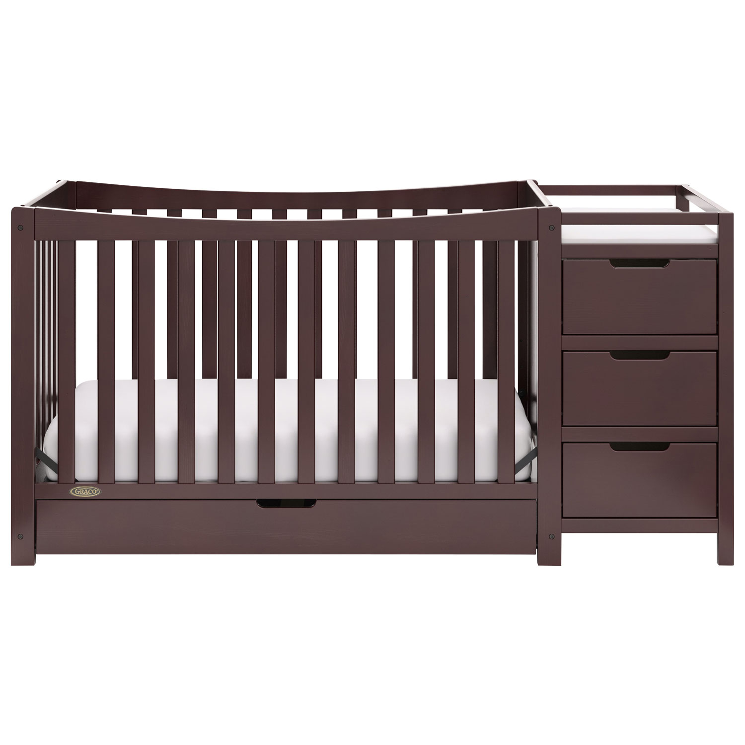 Graco Remi 4-in-1 Convertible Crib & Changer - Espresso