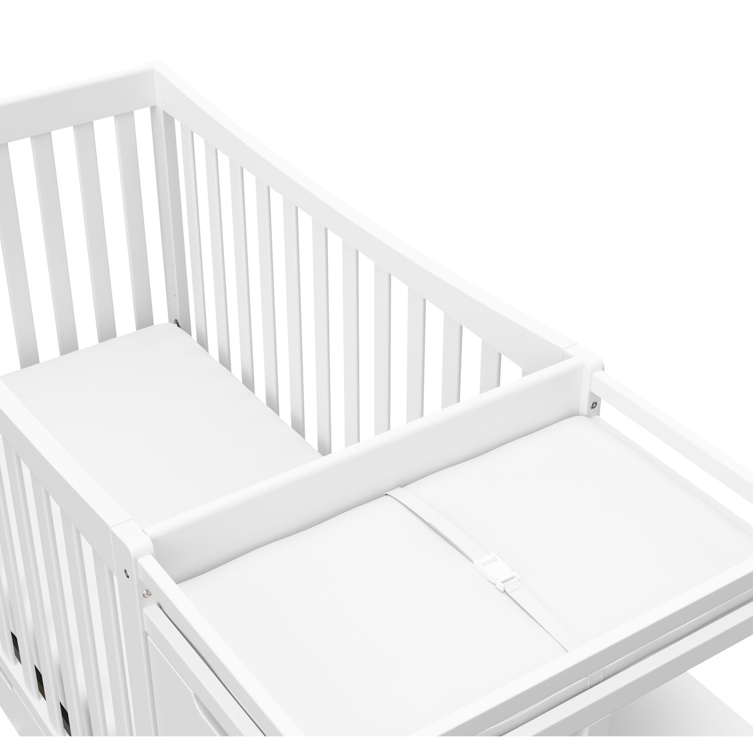 Graco Remi 4-in-1 Convertible Crib & Changer - White