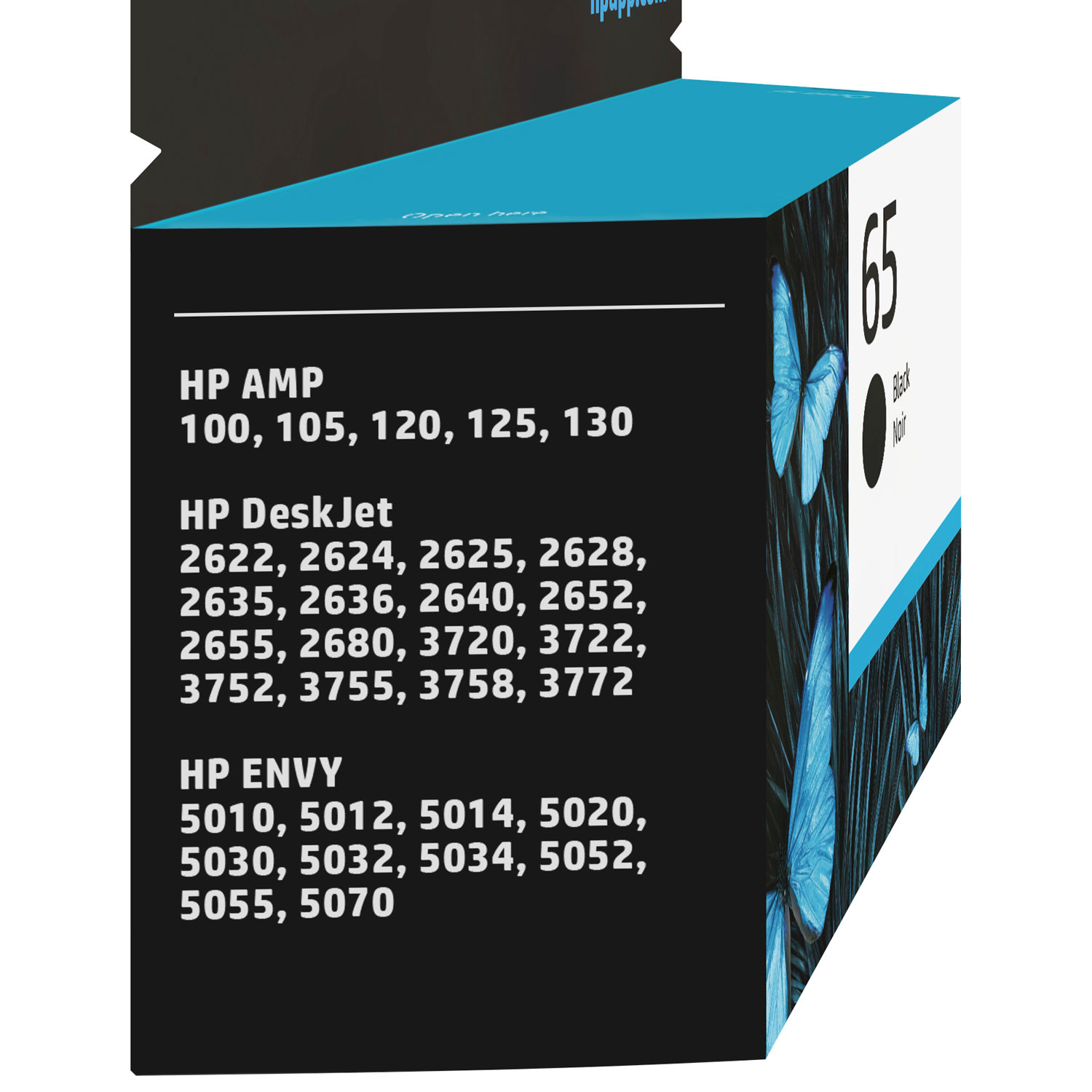 HP 65 Cartouche d'encre noire d'origine (N9K02AN) - HP Store Canada