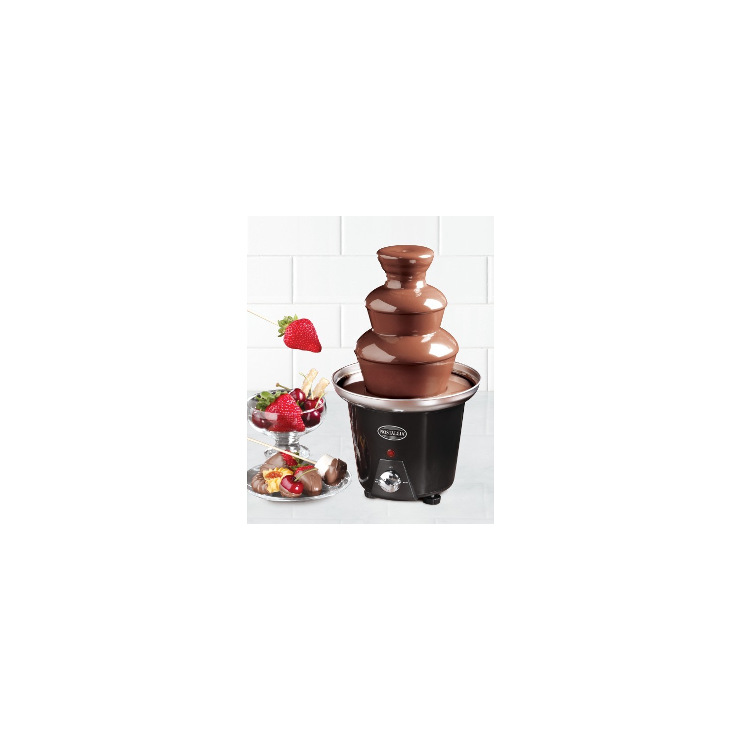 Nostalgia Electrics Chocolate Fondue Fountain |CFF965| 24oz