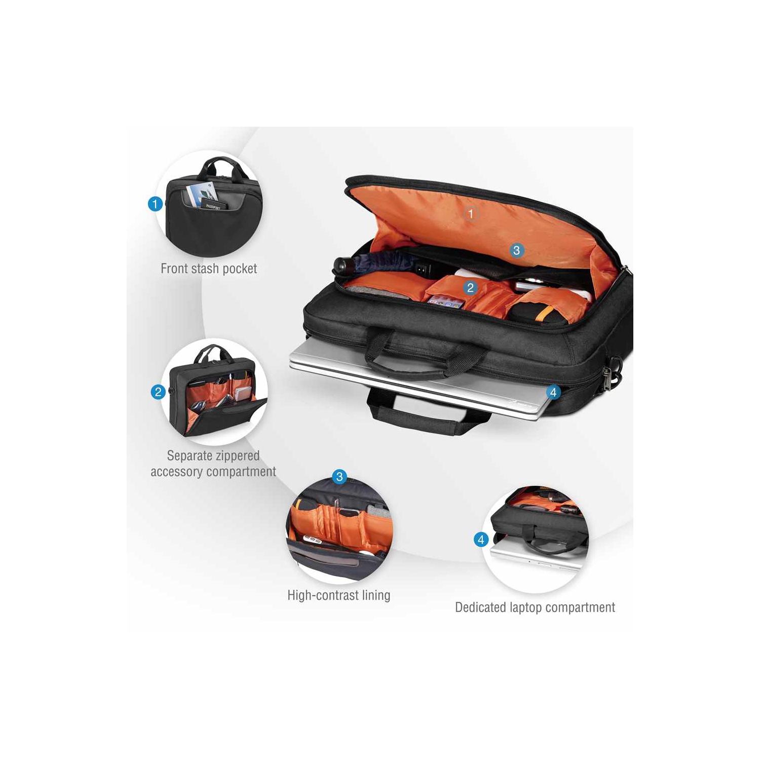 Everki Advance Laptop Bag-Briefcase, Fits upto 17.3-Inch