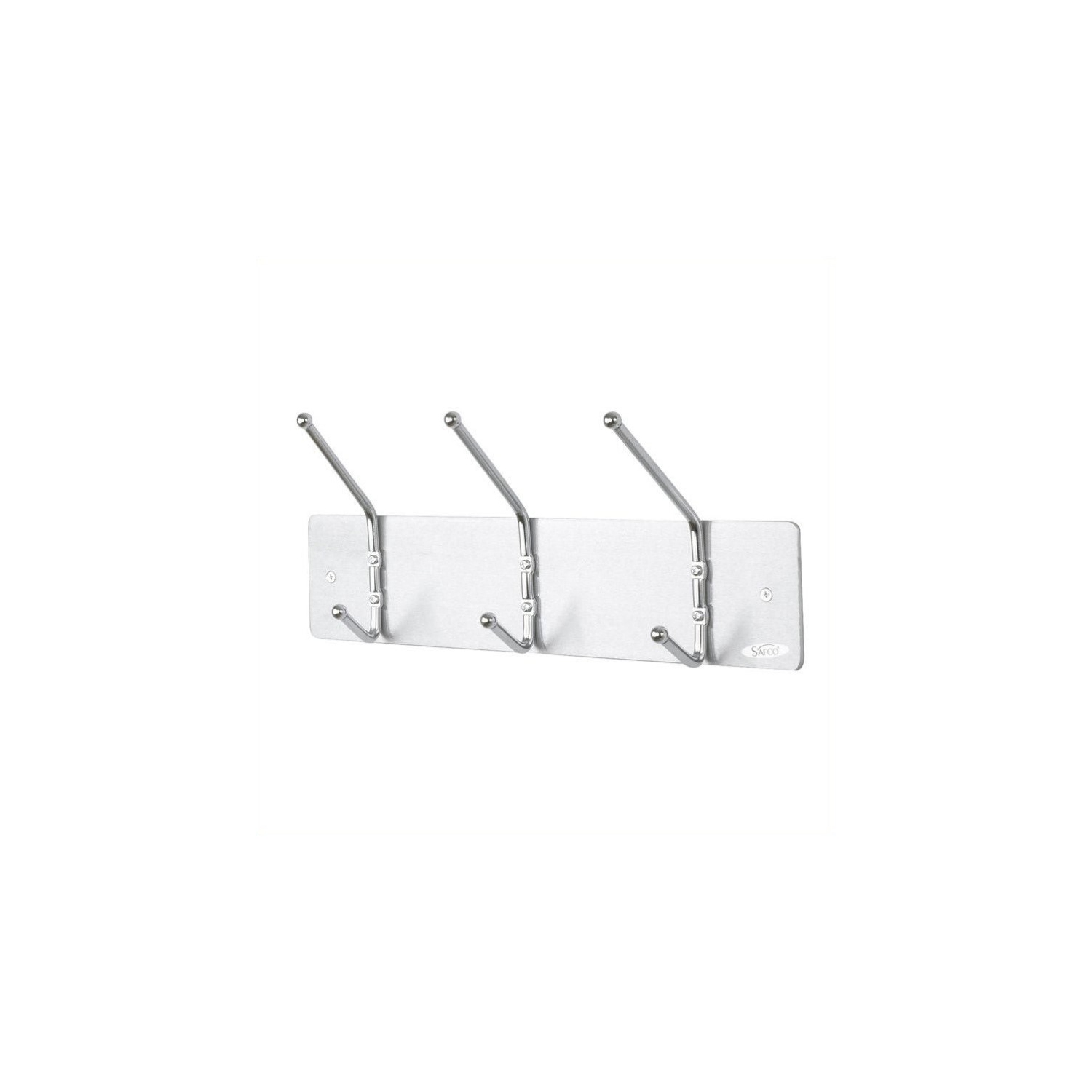 Safco 3-Hook Contemporary Steel Coat Hooks
