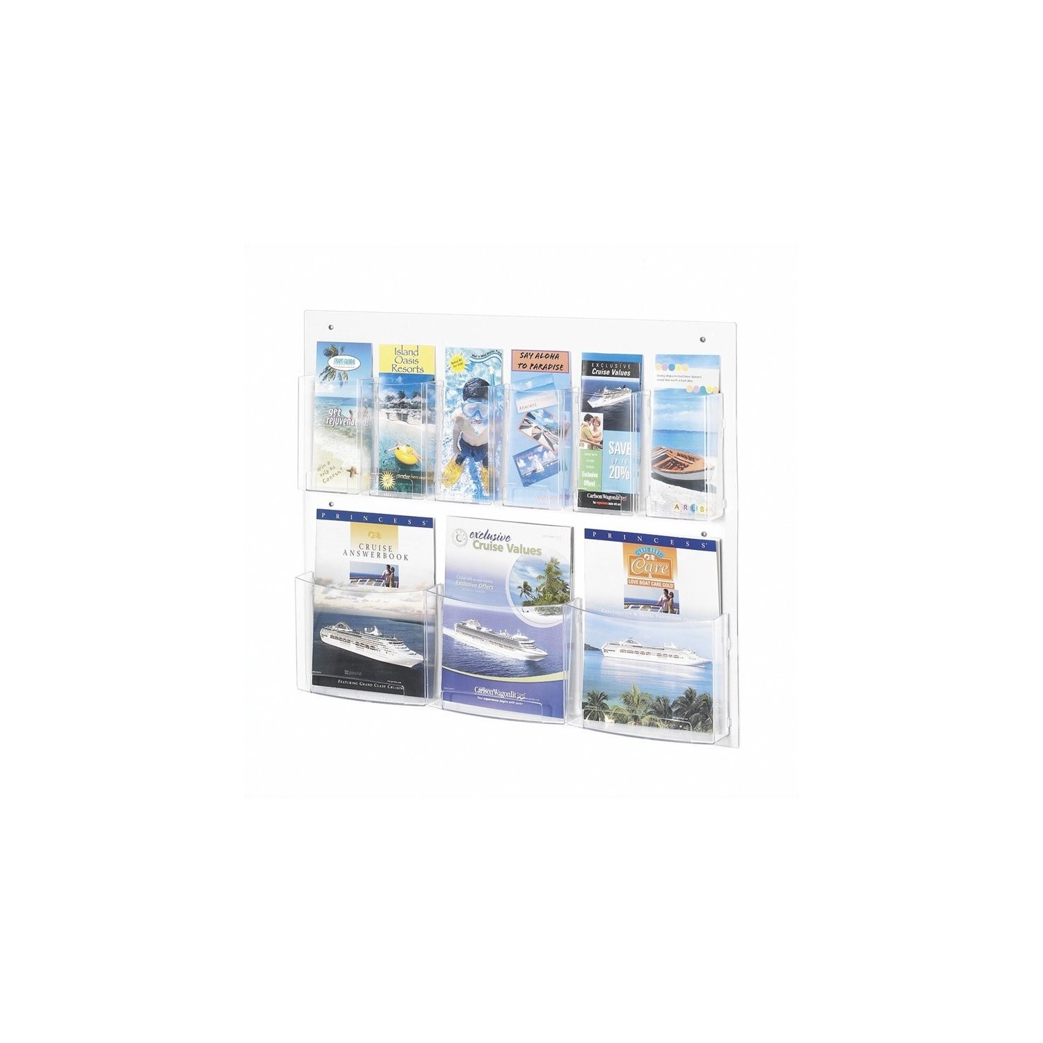 Safco – Présentoir à magazines/dépliants à neuf compartiments