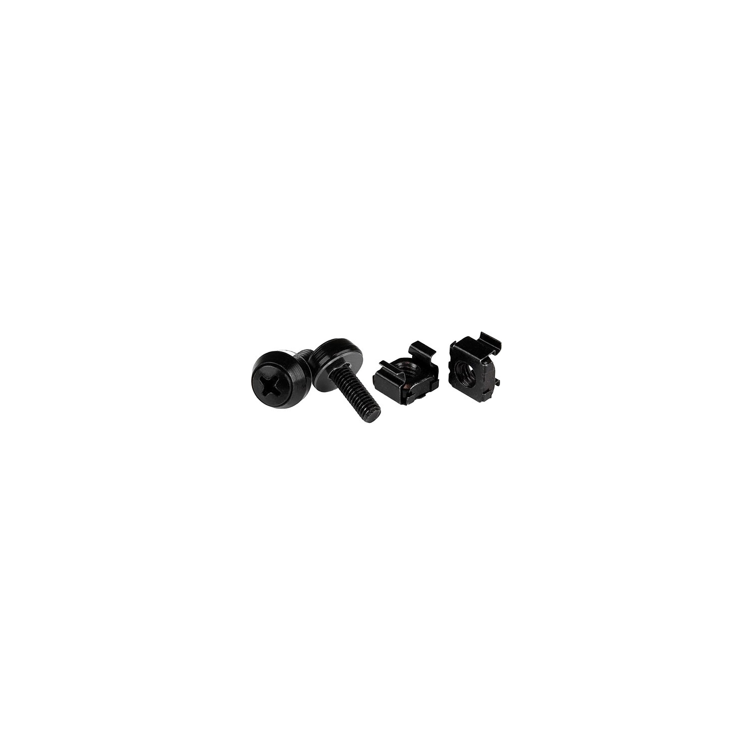 M5 SCREWS & CAGE NUTS - 50 PACK, BLACK