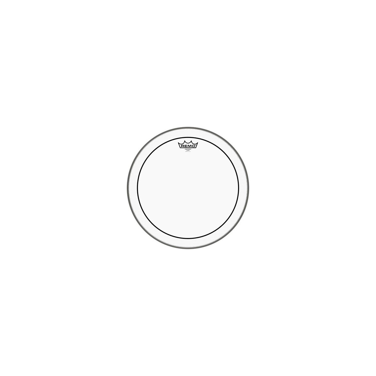 Tête de tambour transparente Remo Pinstripe - 18&nbsp;»