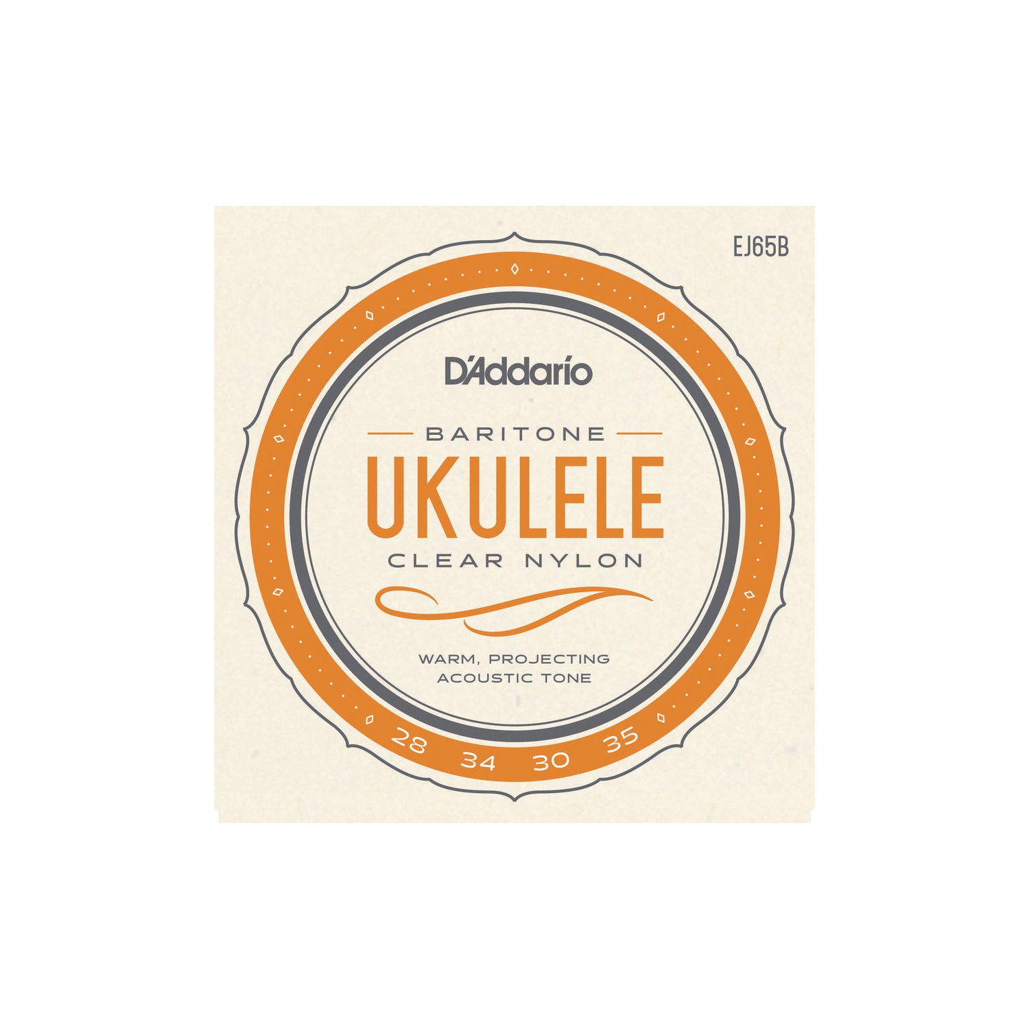 Cordes de ukulélé baryton Pro-Arte d’Addario EJ65B Custom