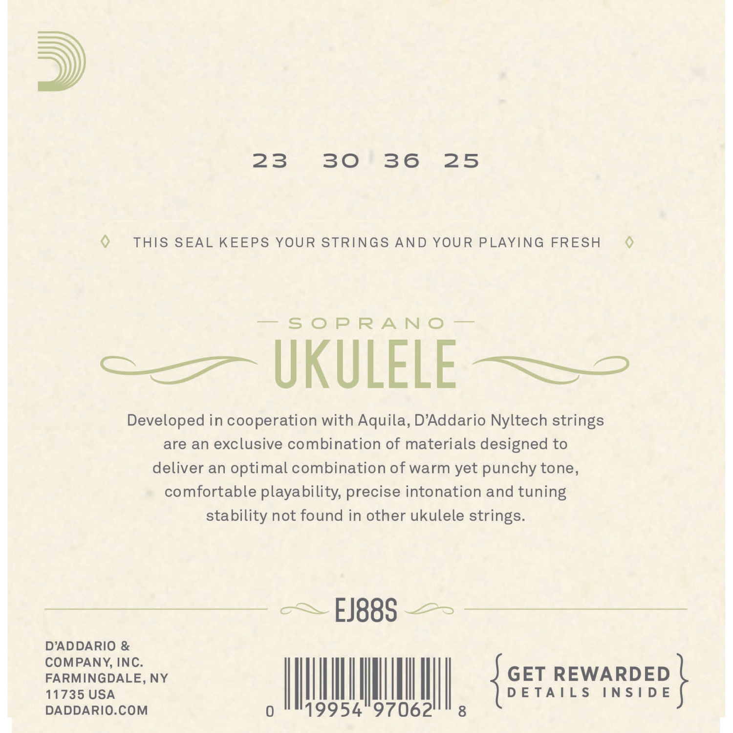 D’Addario Nyltech Soprano Ukulélé Cordes