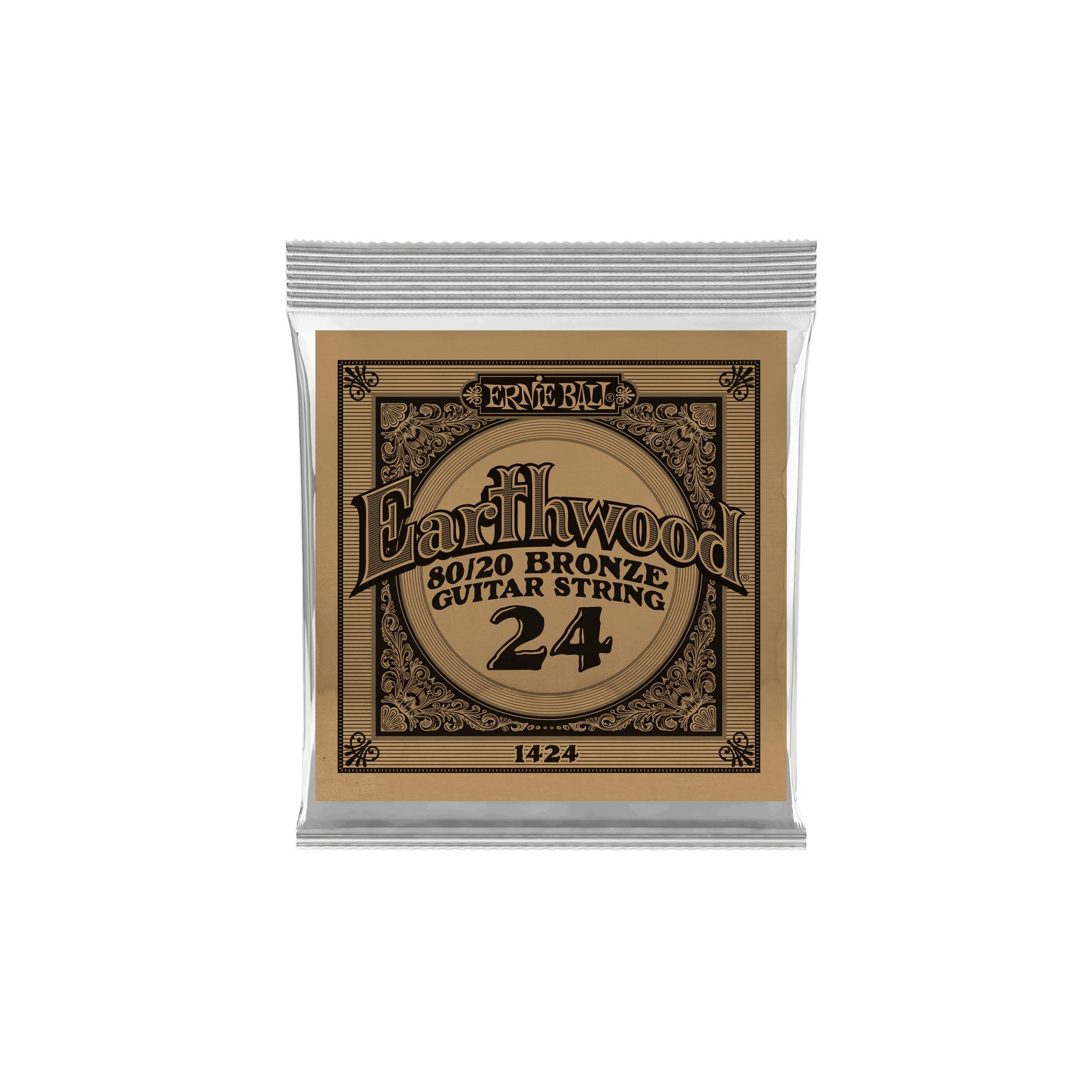 Ernie Ball PO1424 Earthwood 80/20 Bronze Acoustic Guitar String - .024