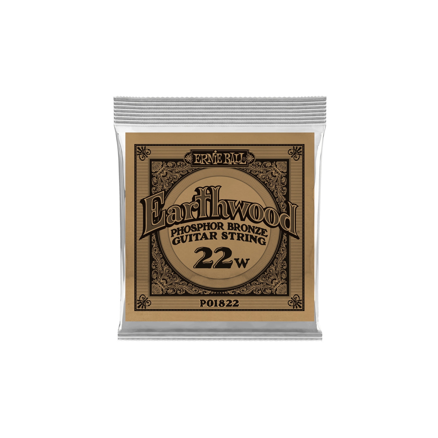 Ernie Ball P01822 Earthwood Phosphor Bronze Acoustic Guitar Strings - .022