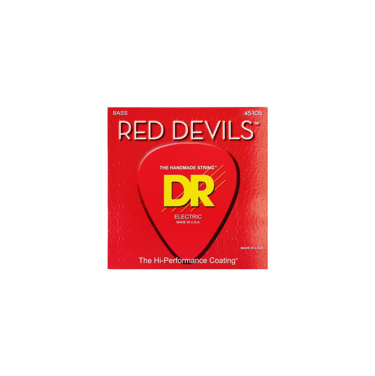 DR Strings RDB-45 K3 Red K3 Coated Bass Strings - Medium 45-105