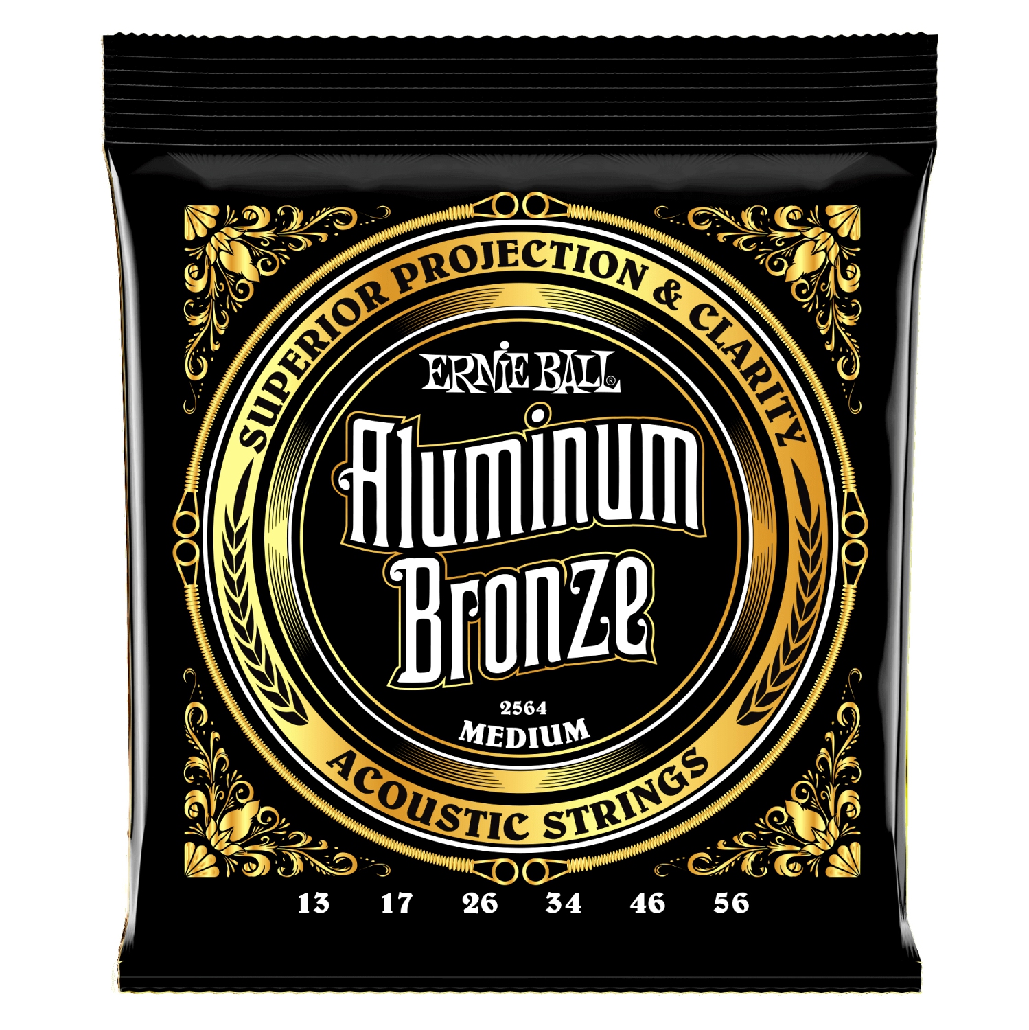 Ernie Ball P02564 Aluminum Bronze Acousic Guitar Strings - Medium