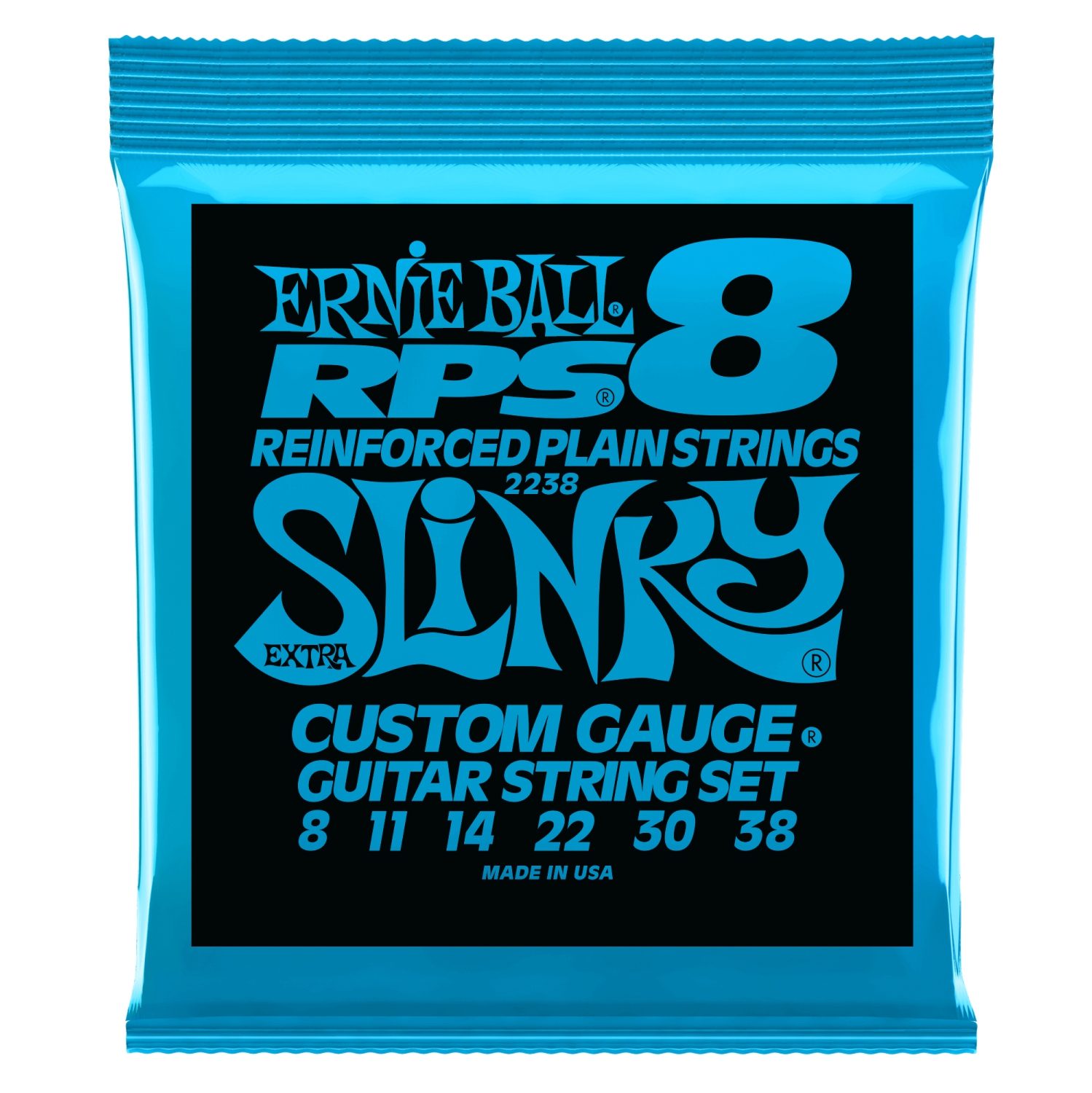 Ernie Ball PO2238 Extra Slinky RPS Nickel Wound Electric Guitar Strings