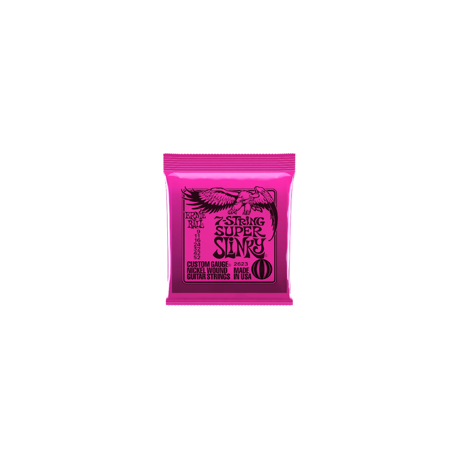 Ernie Ball 7-String Super Slinky Nickel Wound Electric Guitar Strings - 10-56 Gauge