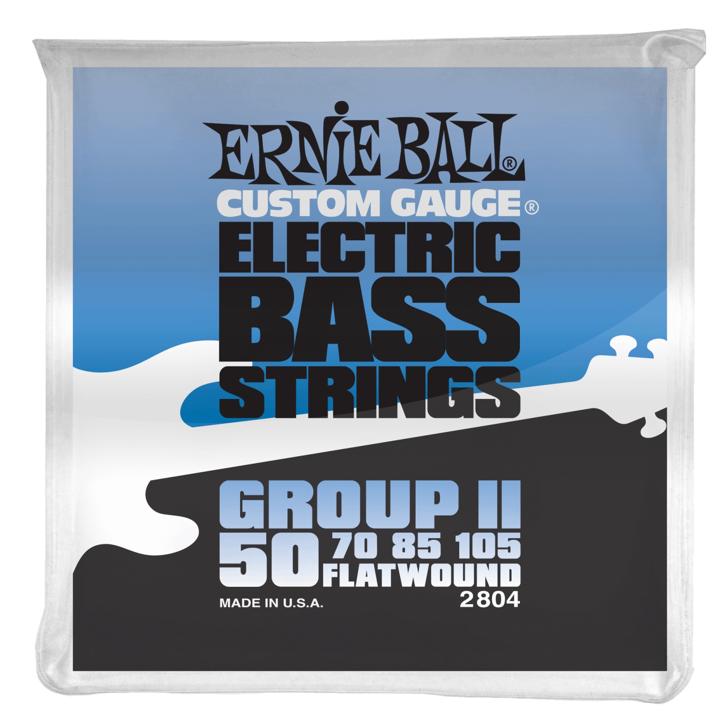 Ernie Ball PO2804 Flatwound Group II Electric Bass Guitar Strings