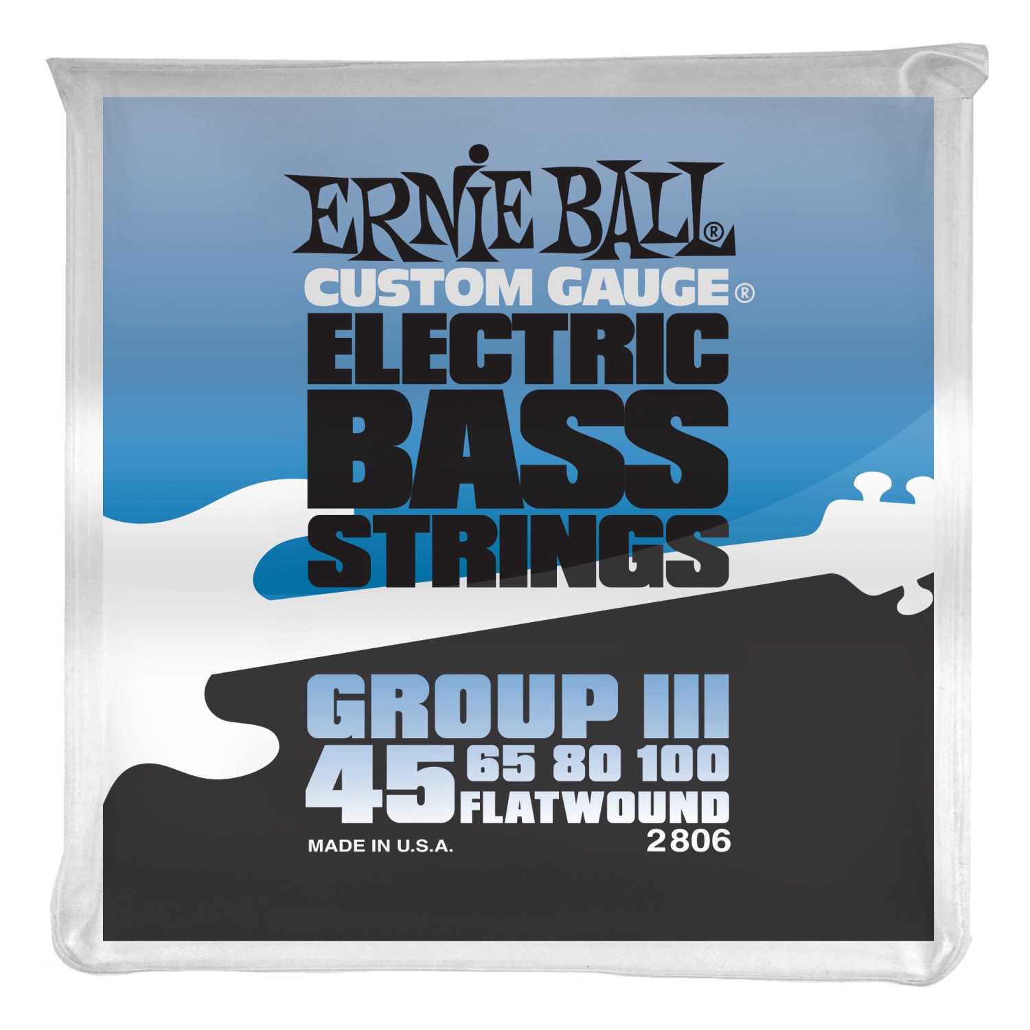 Ernie Ball PO2806 Flatwound Group III Electric Bass Guitar Strings