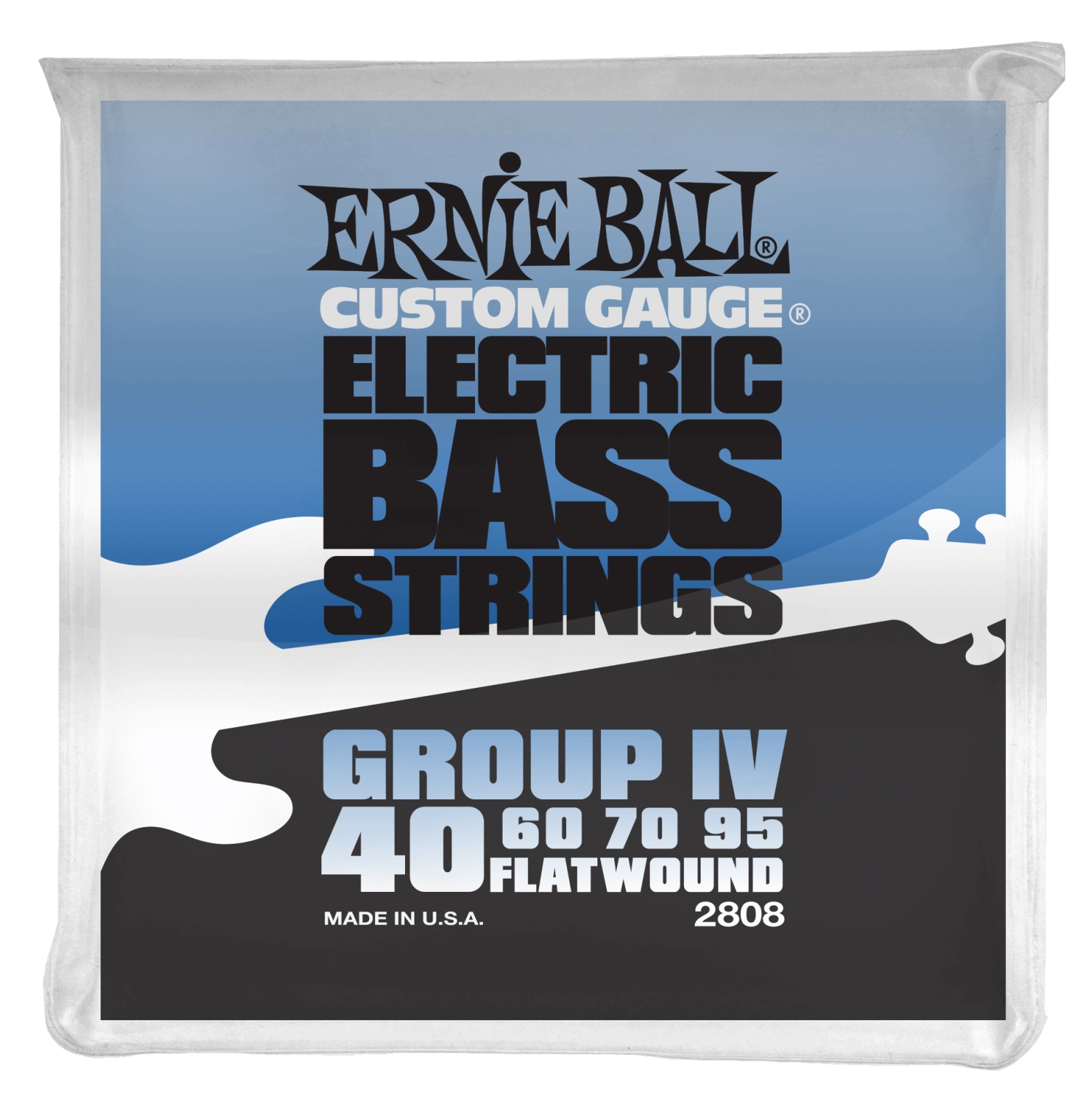 Ernie Ball PO2808 Flatwound Group IV Electric Bass Guitar Strings