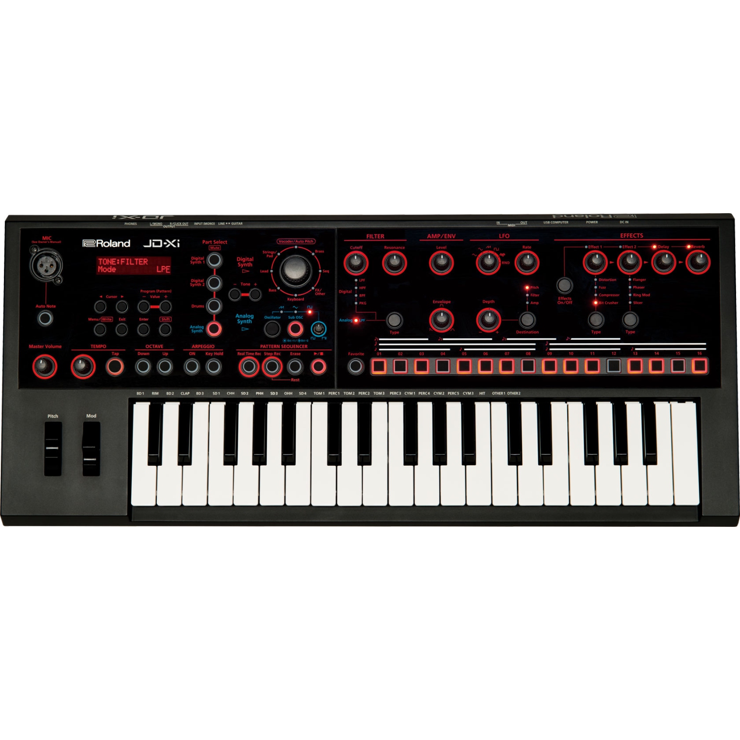 Roland JD-XI Integrated Analog/Digital Crossover Synthesizer