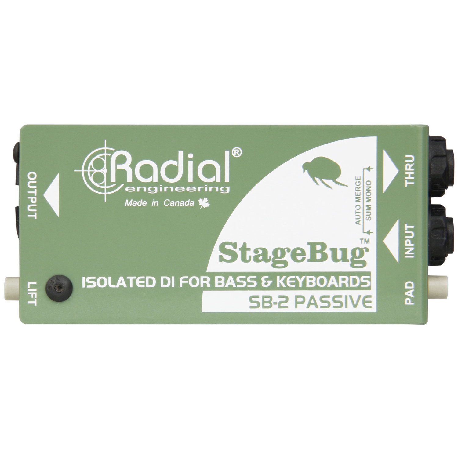 Boîtier DI passif Radial StageBug SB-2