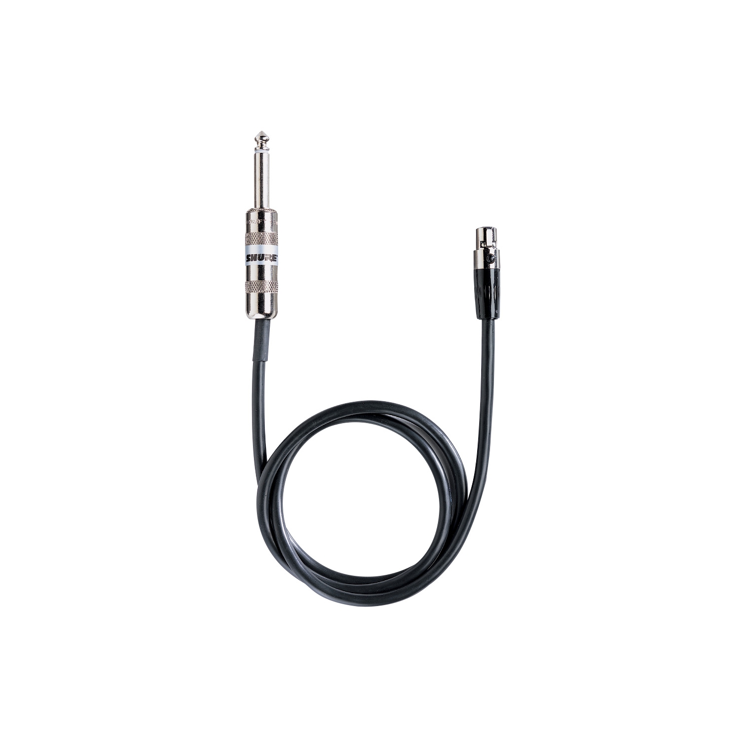 Shure WA302 1/4-inch Instrument Cable for Shure Wireless - 2.5ft
