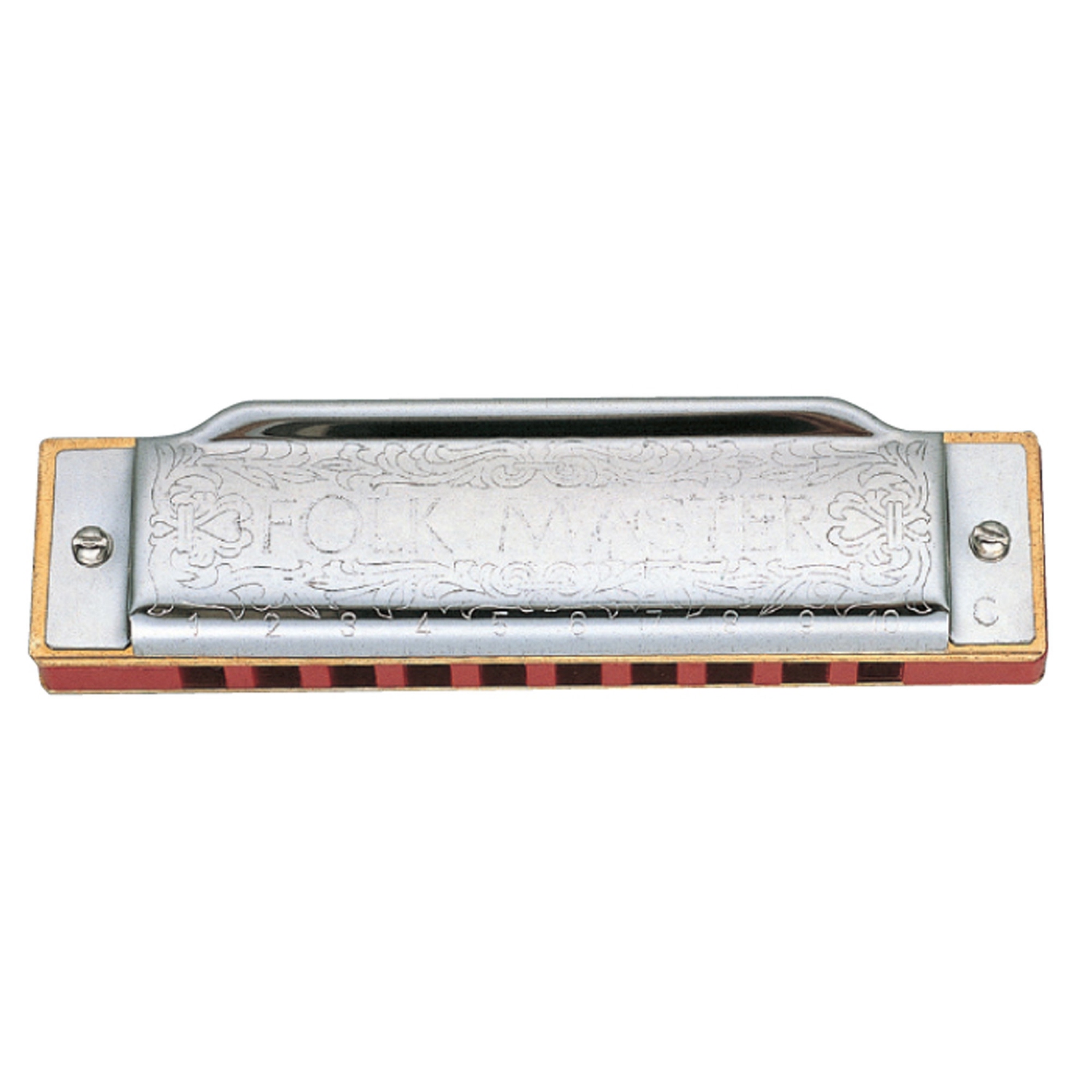 Suzuki 1072 Folkmaster Standard 10 Hole Diatonic Harmonica - D