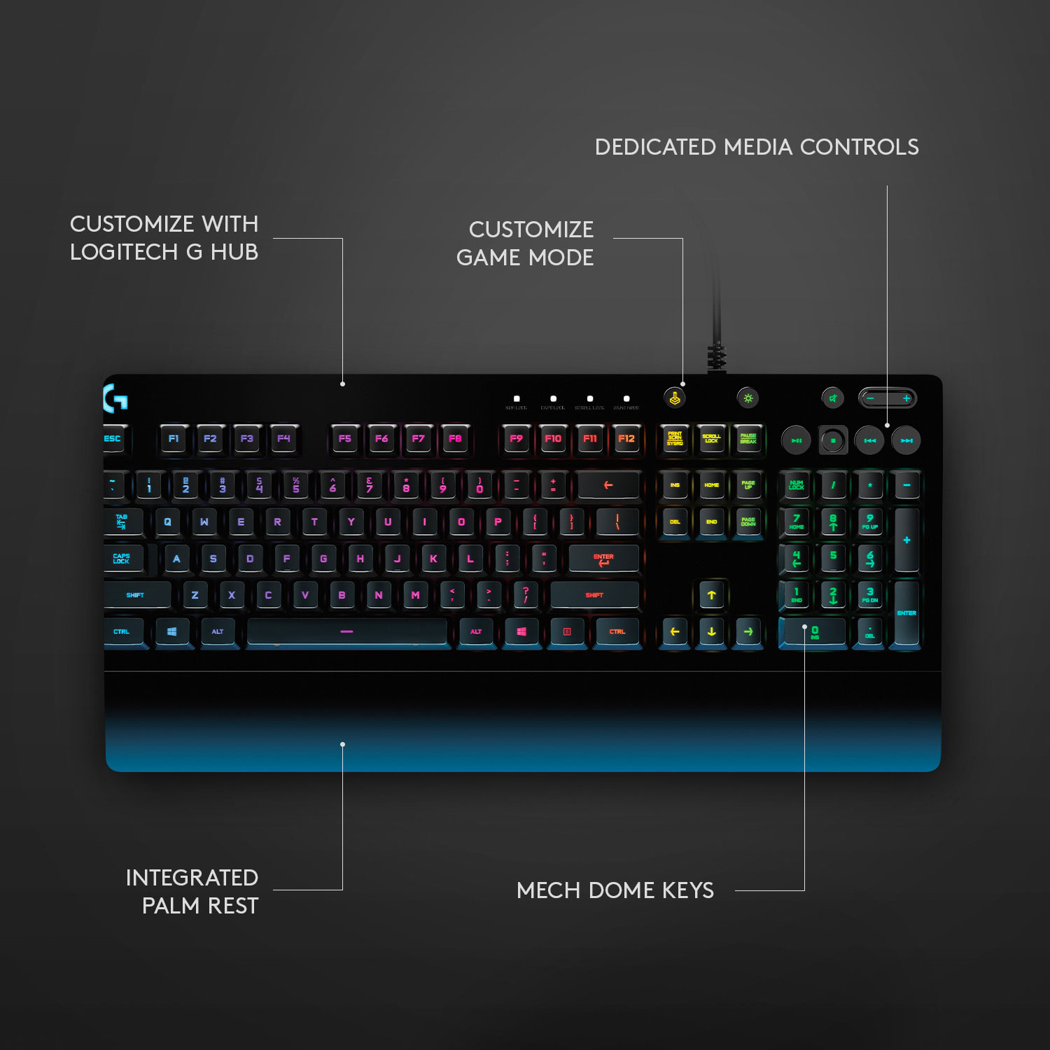 Clavier de jeu USB G213 Prodigy de Logitech