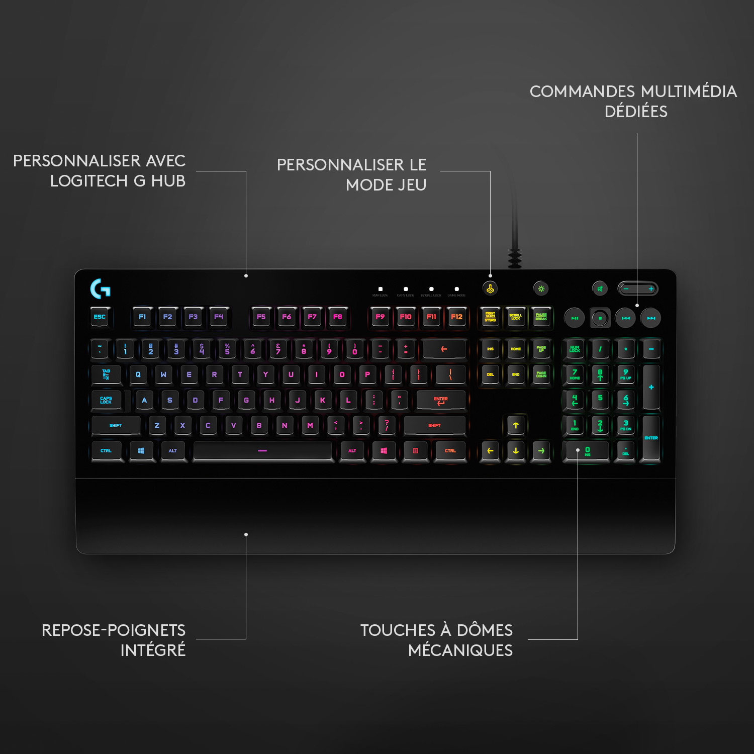 Clavier de jeu USB G213 Prodigy de Logitech