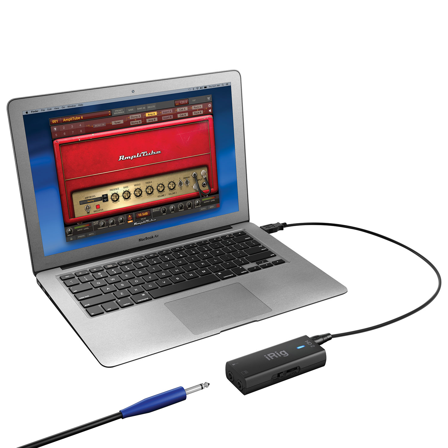 Adaptateur d'interface numérique de guitare iRig HD 2 d'IK Multimedia