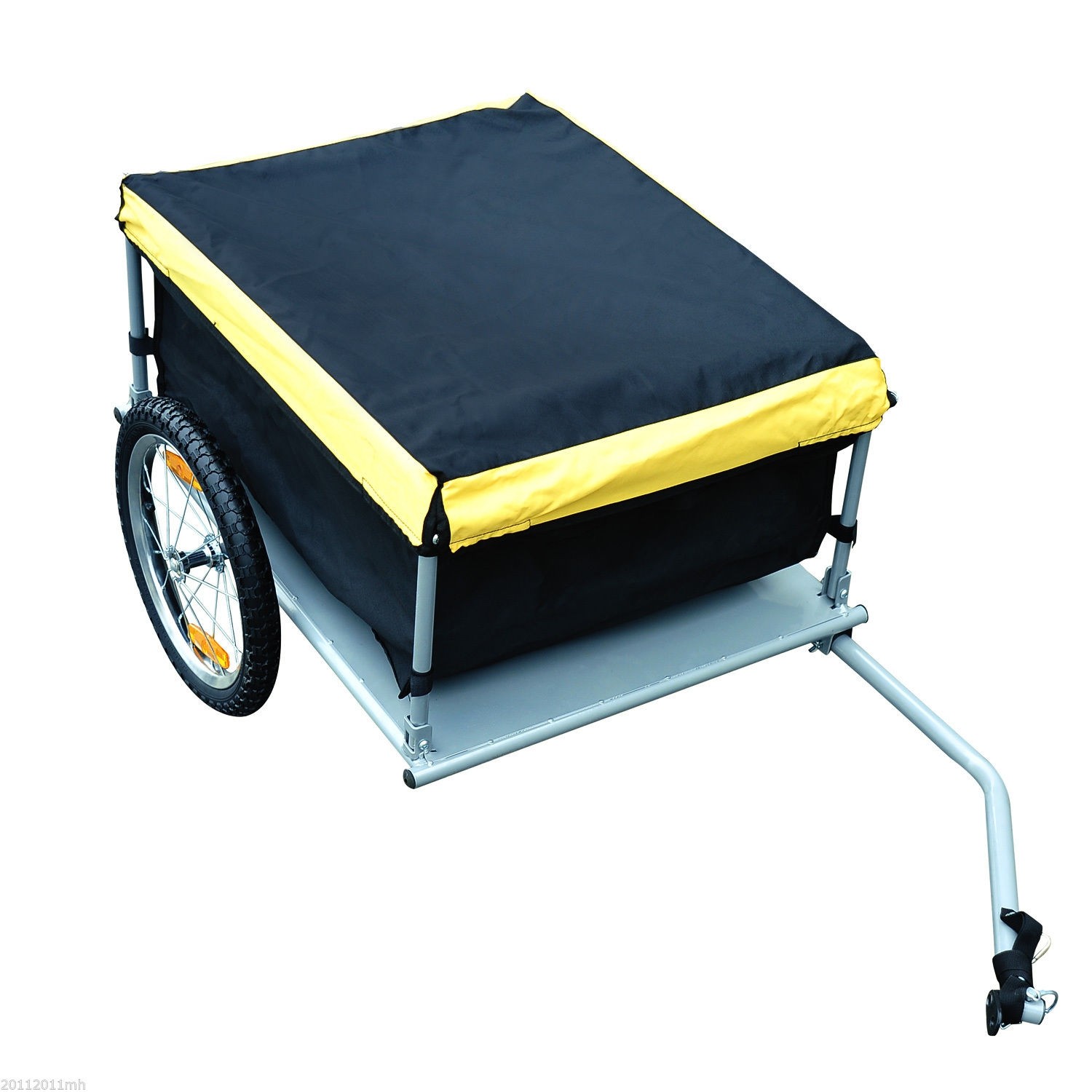 Aosom Bicycle Bike Cargo Yellow