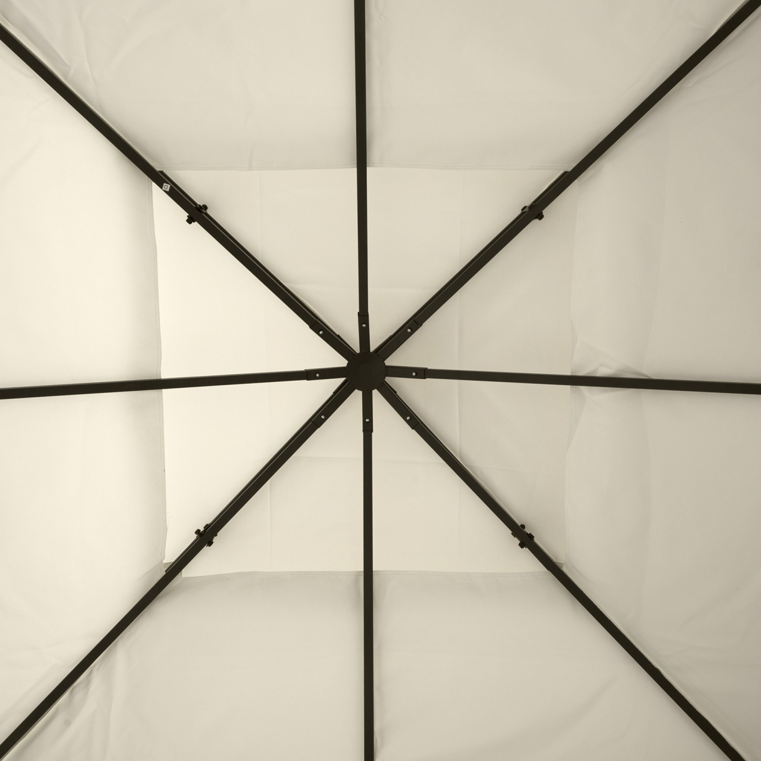 Store de rechange pour abri de jardin extérieur Outsunny, 9,84 x 9,84 pi, 2 niveaux, blanc crème