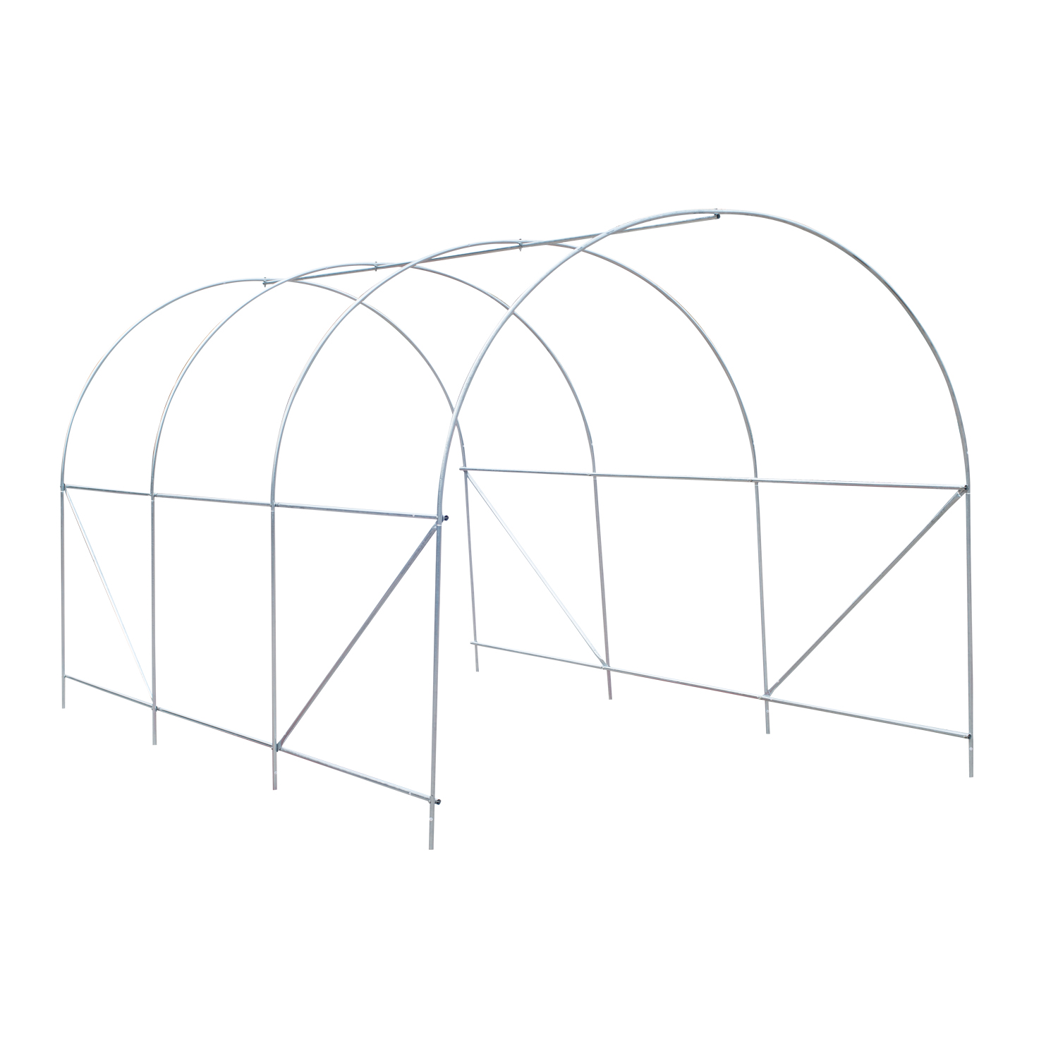 Outsunny 11.5x6.7x6.7FT Walk-in Tunnel Greenhouse Green