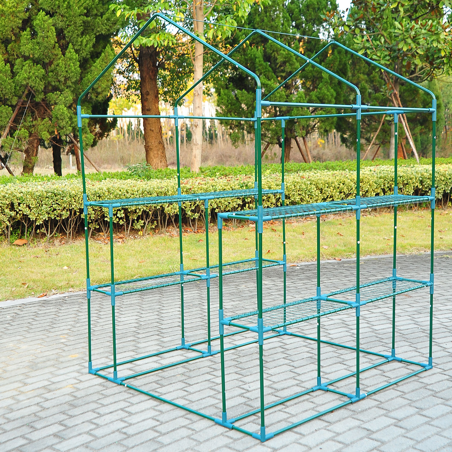 Outsunny 4.7x4.7x6.4FT Greenhouse Transparent