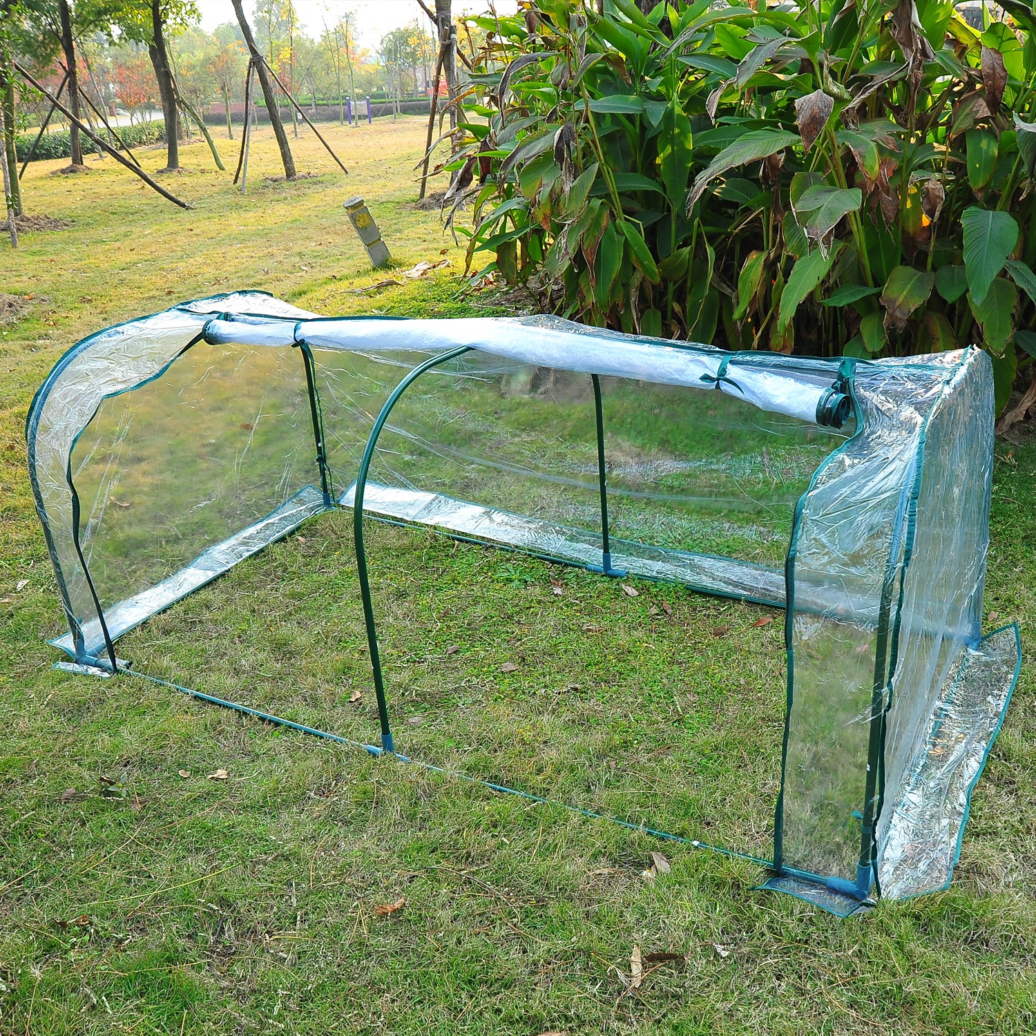 Outsunny 78.7x39.4x31.5IN Tunnel Greenhouse Transparent