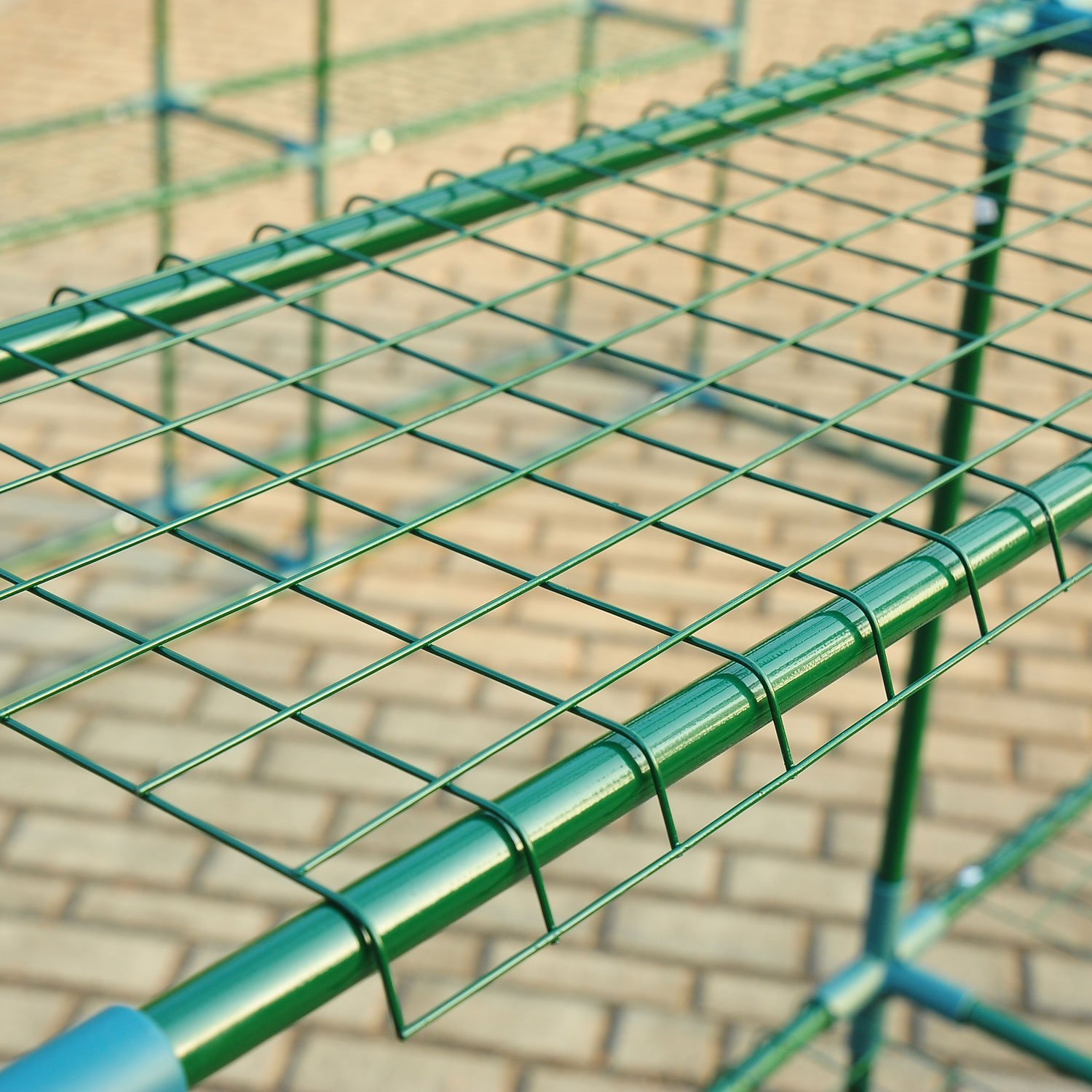 Outsunny 8x6x7FT Green House with Shelves