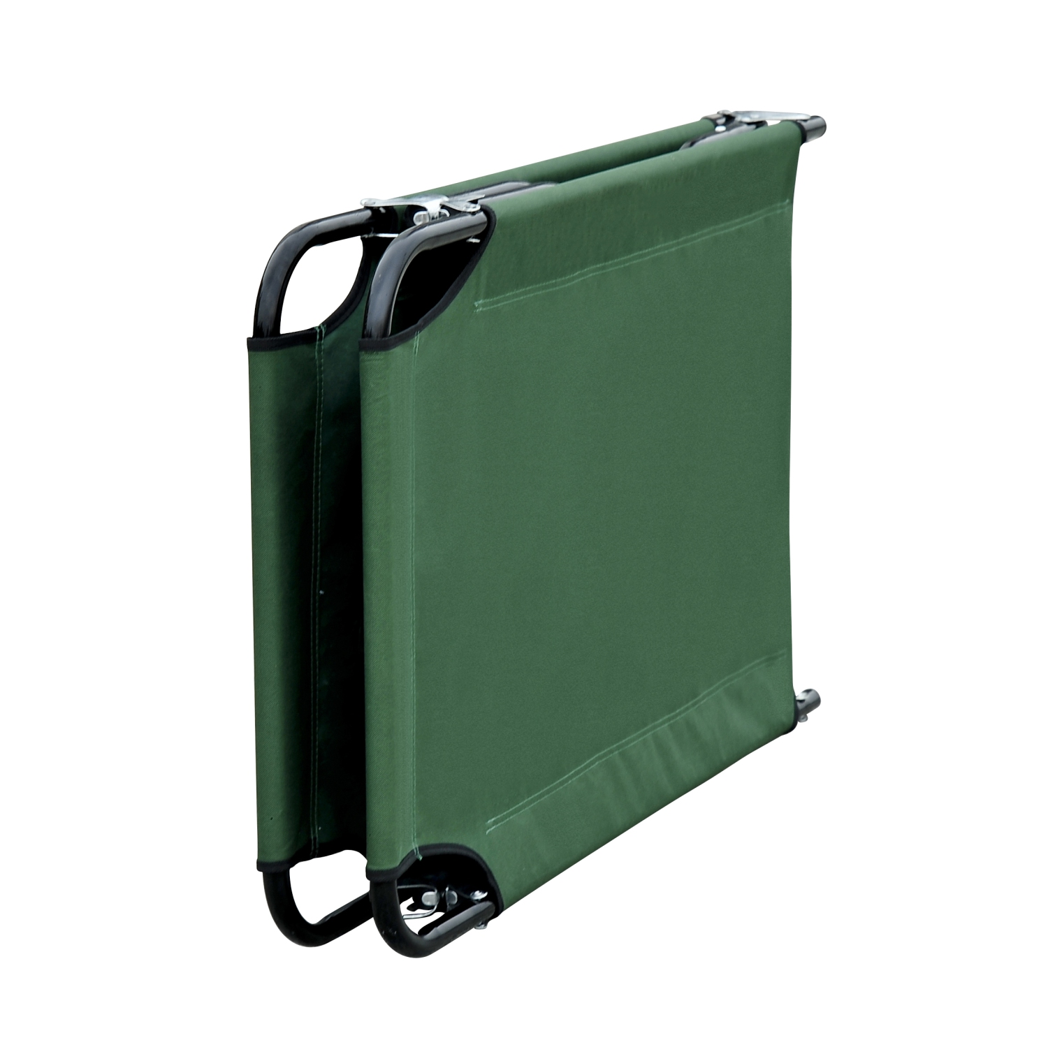 Lit de camping pliant Outsunny pour adultes lit de repos extérieur portatif pour Office Beach Home, vert