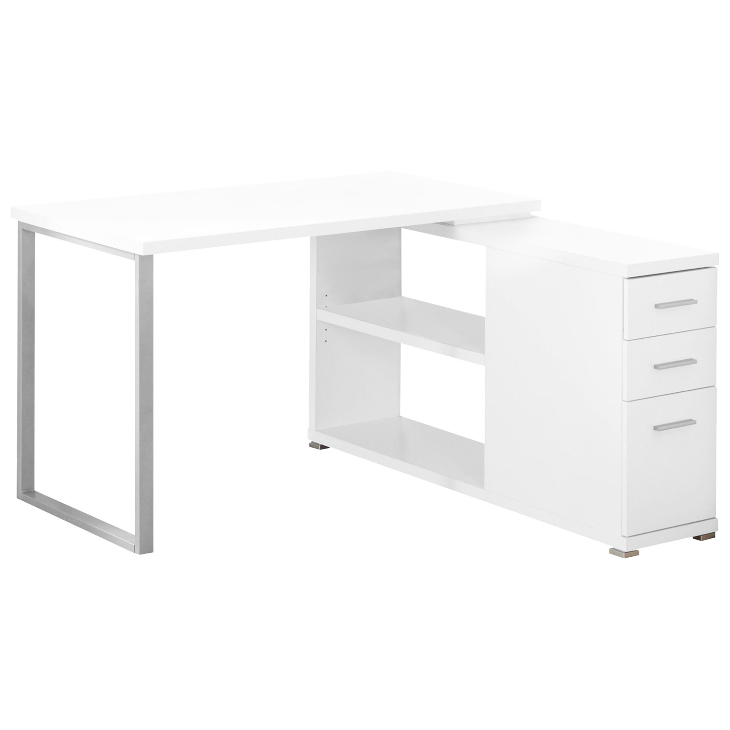 Bureau mural blanc moderne/contemporain de 6,75 po par Basicwise  QI004015.WT