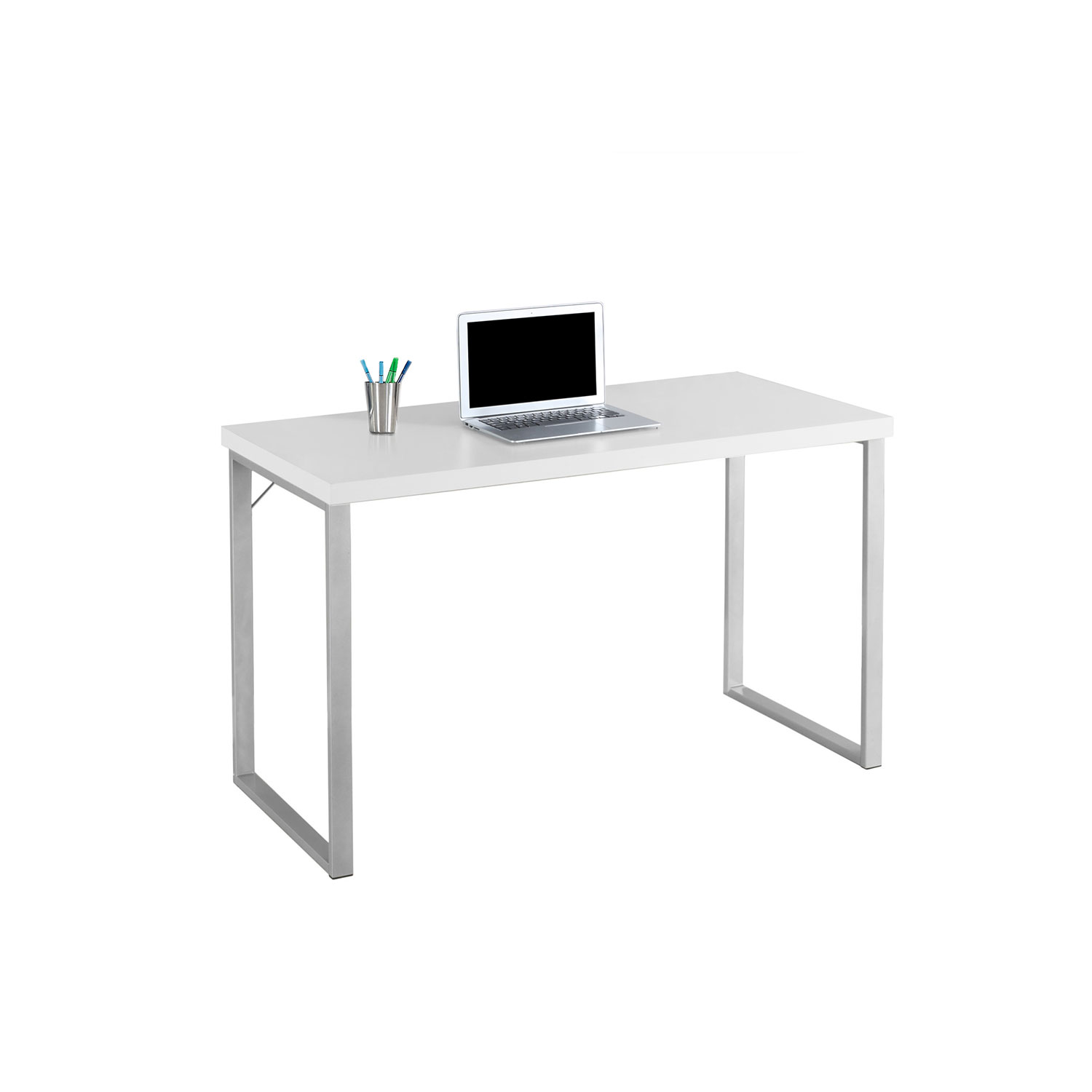 Contemporary Computer Desk - White