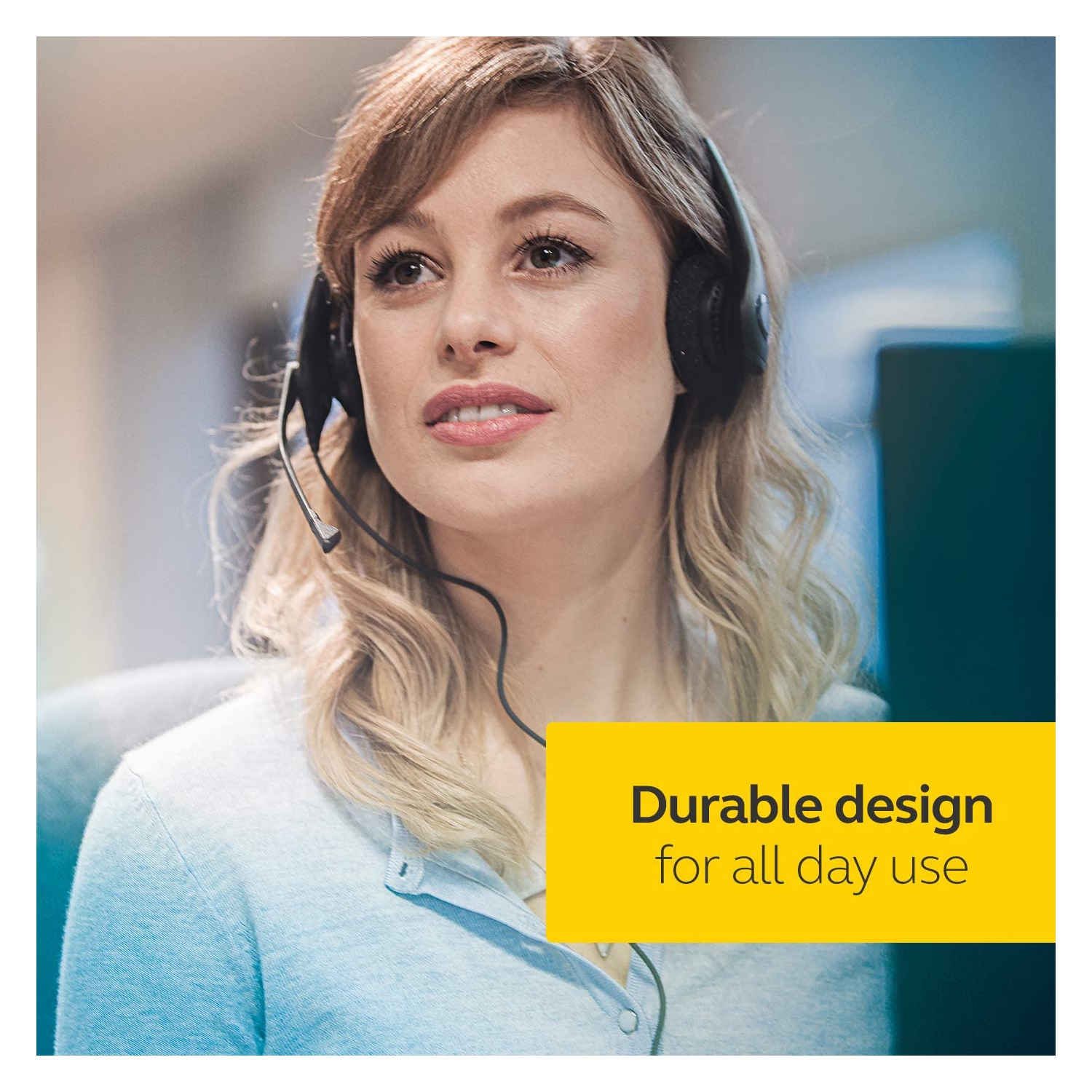 Jabra – Casque d’écoute professionnel avec fil Biz 1500 Duo USB pour téléphone logiciel