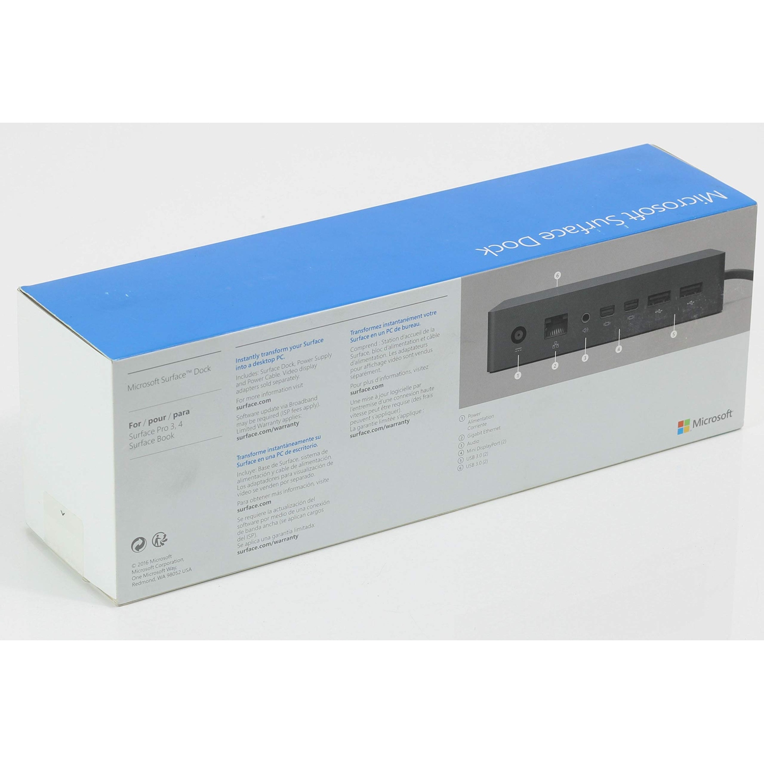Microsoft Surface Dock Pro-4 (Compatible with Surface Pro 3 