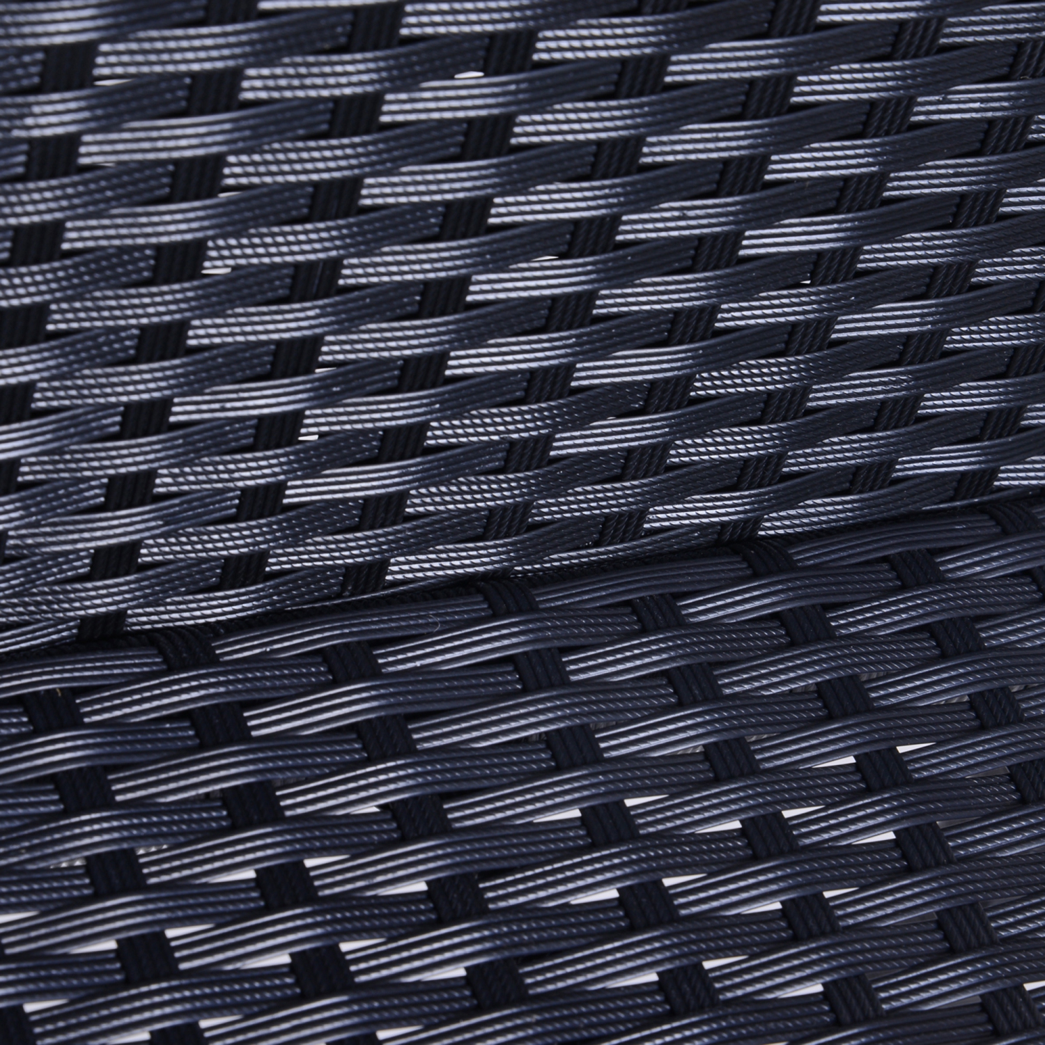 Outsunny 3 Pieces Wicker Patio Bar Set, PE Rattan Outdoor Bar Set with Glass Top High Table, 2 High Backrest Chairs with Footstool for Backyard,