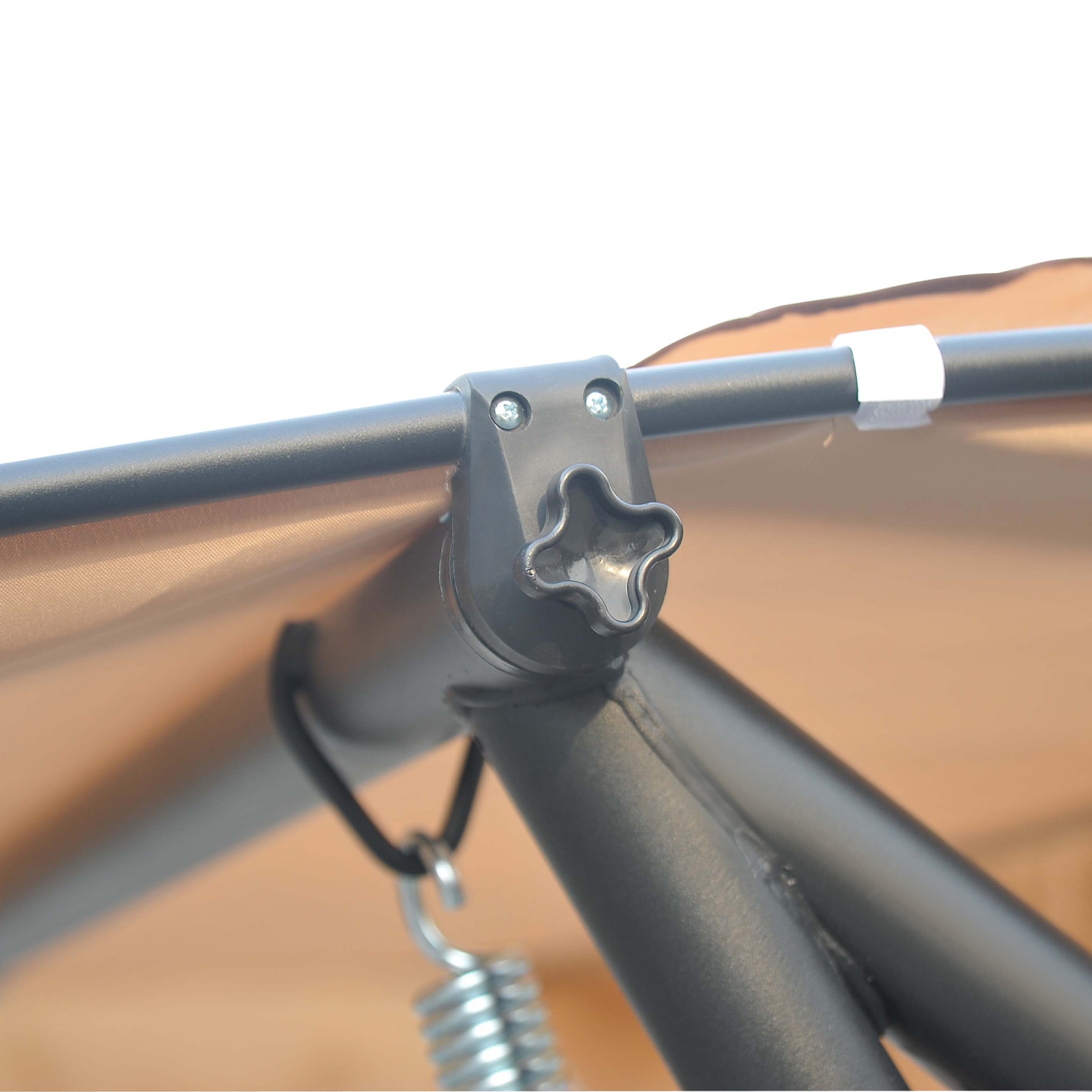 Fauteuil de patio extérieur à 3 places Outsunny, lit plat convertible, balançoire à auvent avec abat-jour réglable, coussins amovibles,