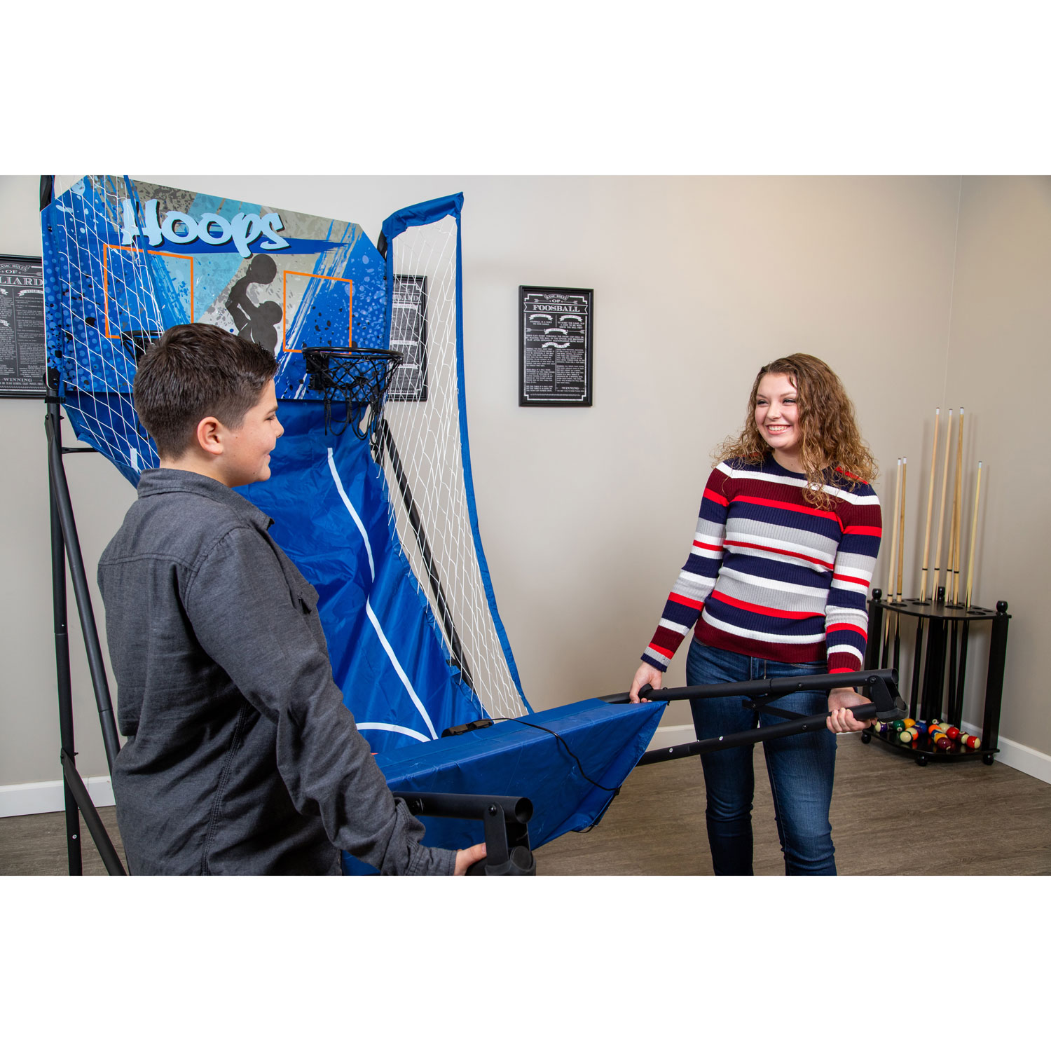 Hathaway Hoops 81" Electronic Dual Indoor Basketball