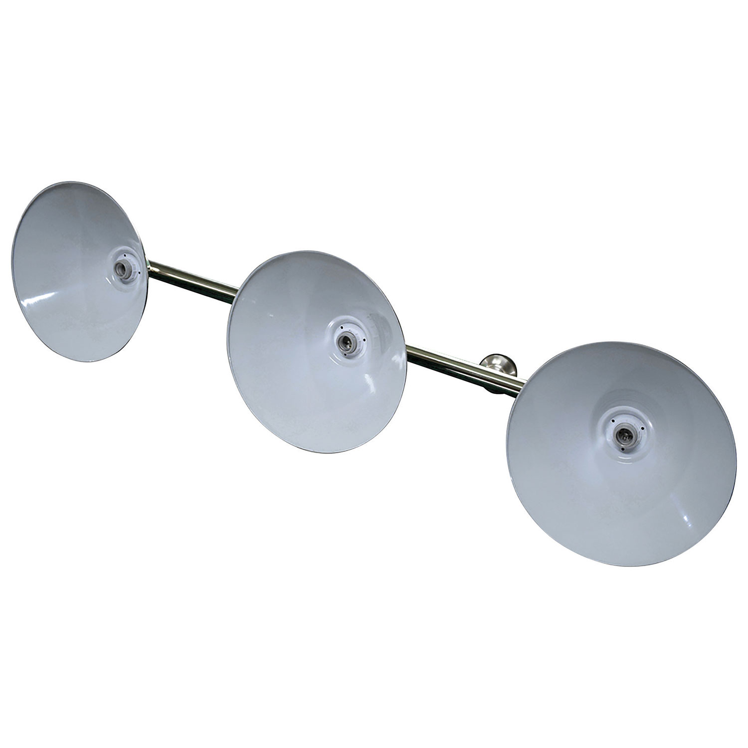 Lampe de table de billard en acier inoxydable suspendue de Hathaway - Argenté-gris
