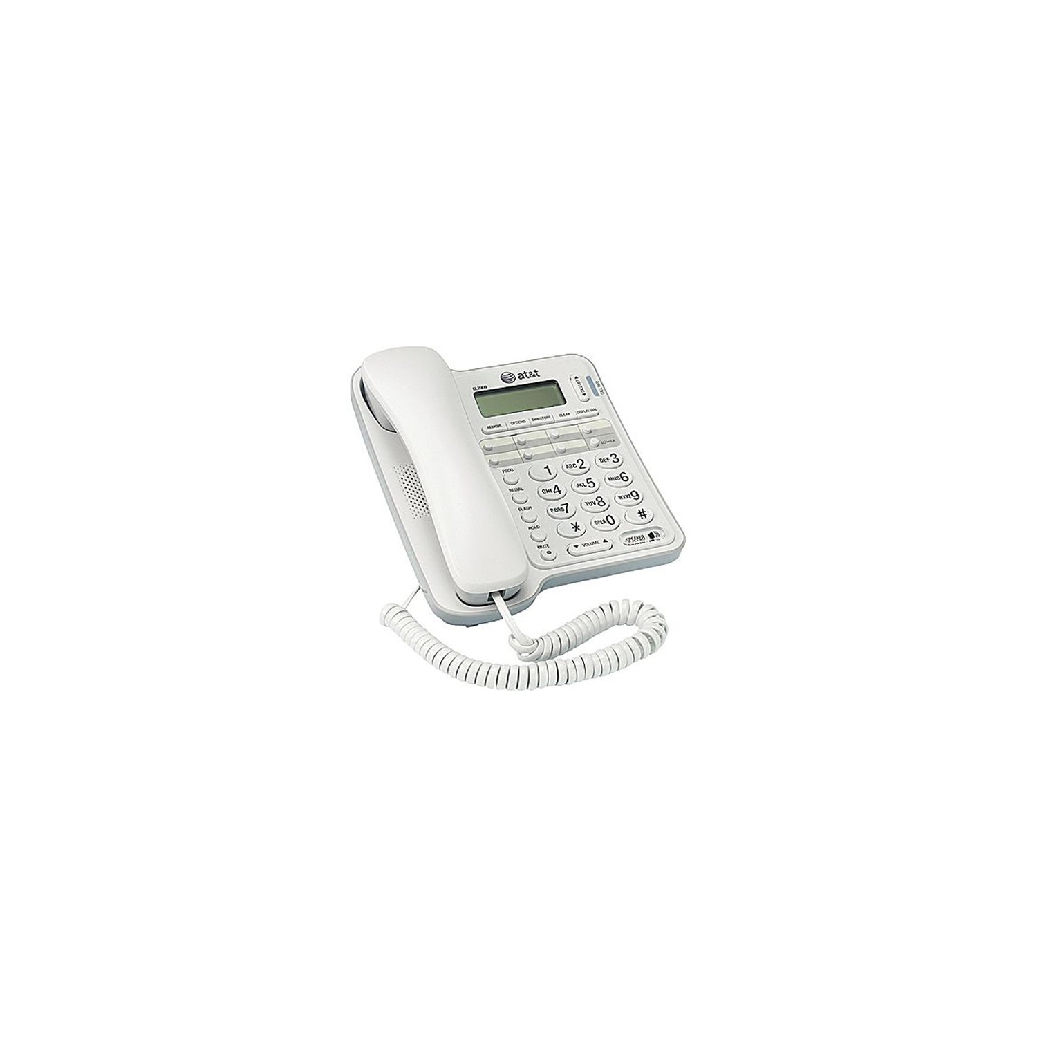 AT & T CL2909 Téléphone filaire de bureau / mur avec haut-parleur - blanc